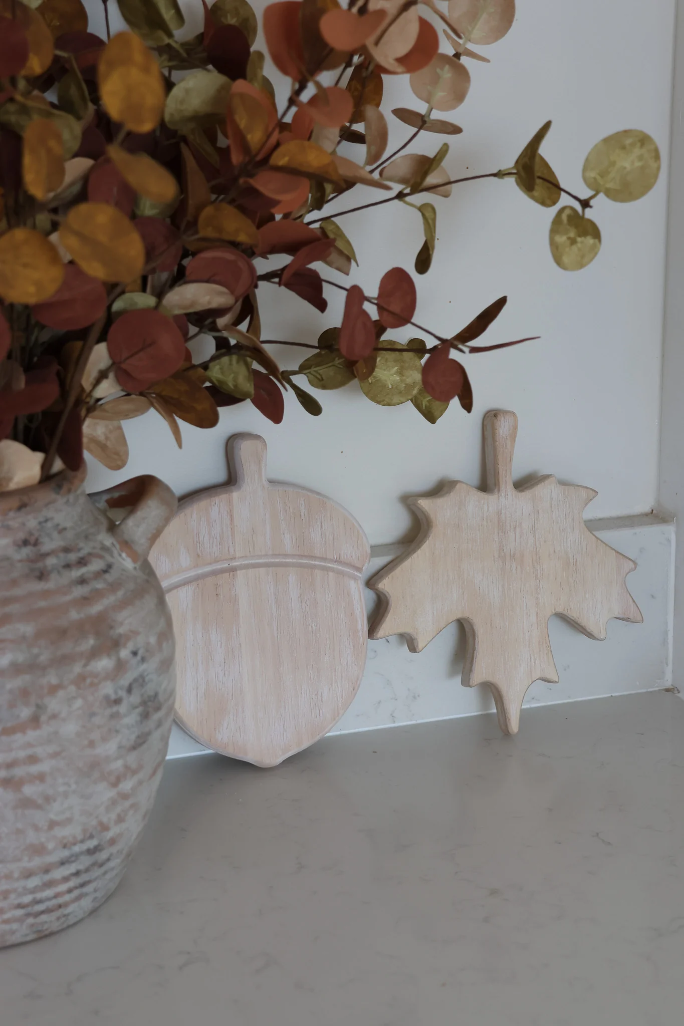 Acorn Leaf Wooden Coasters