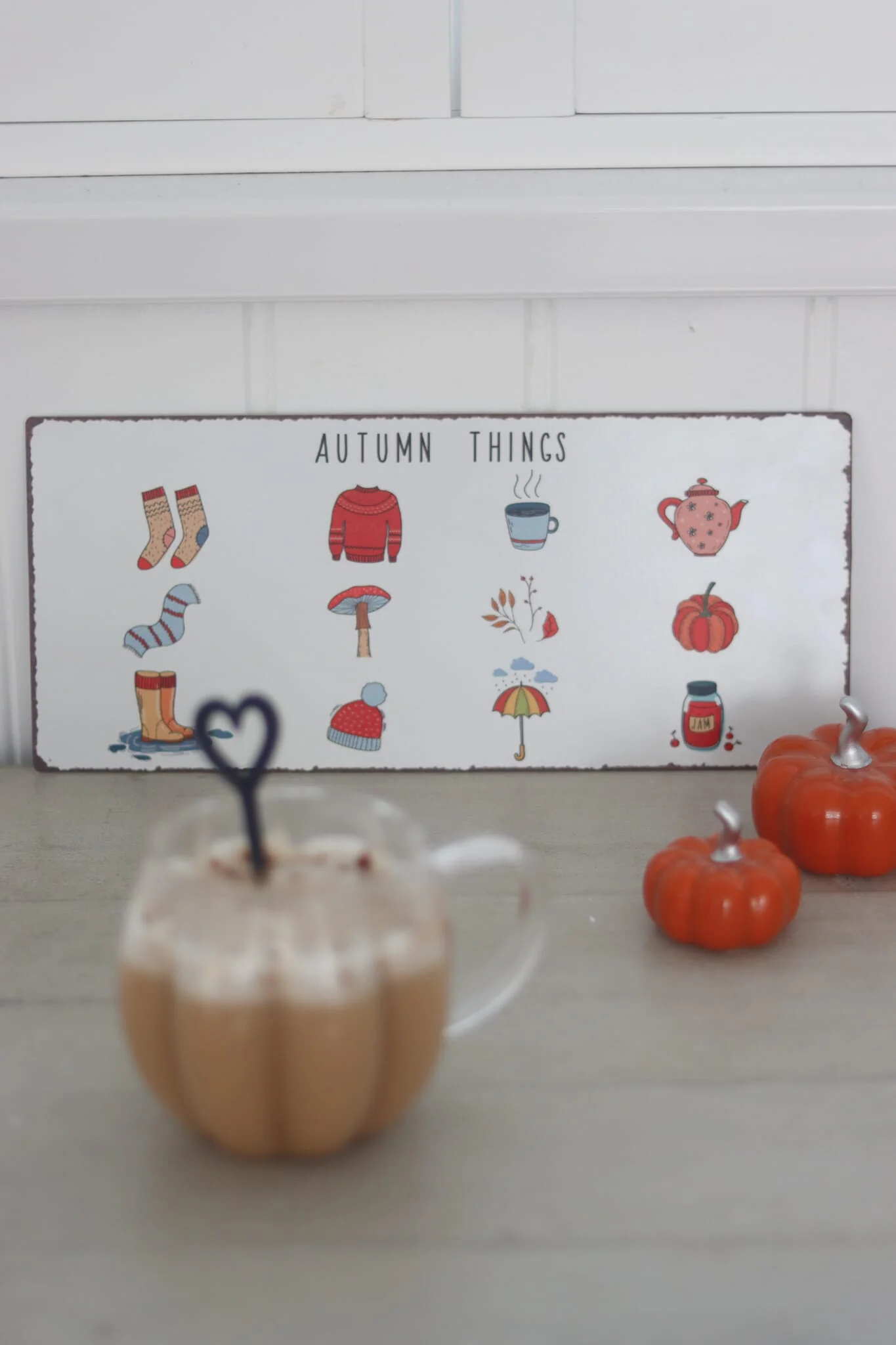 Autumn Feels Metal Sign - Image 4