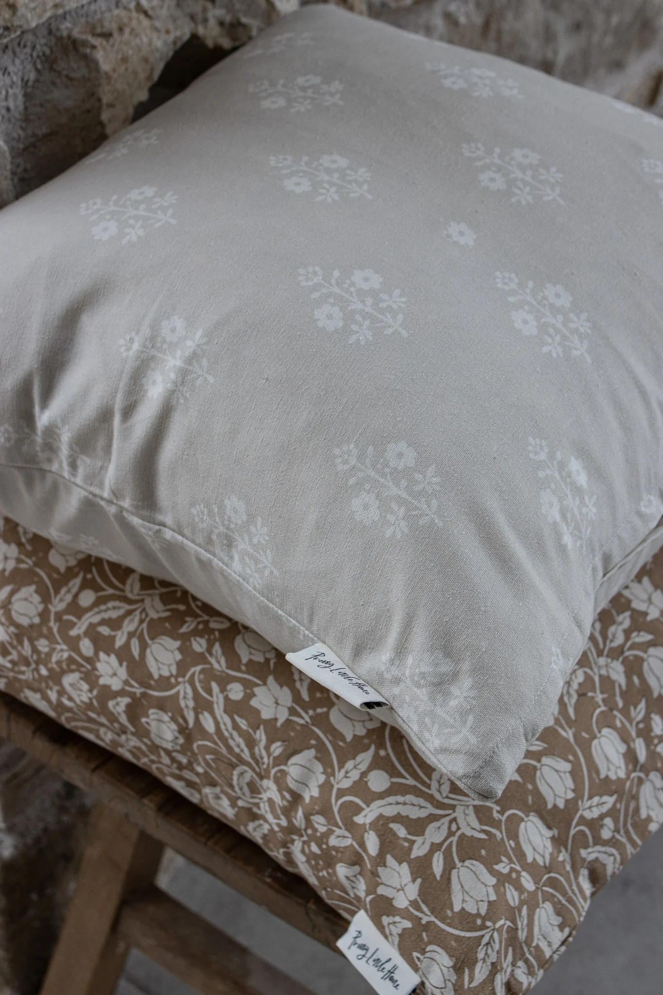 Beige Wildflower Cushion Cover - Image 3