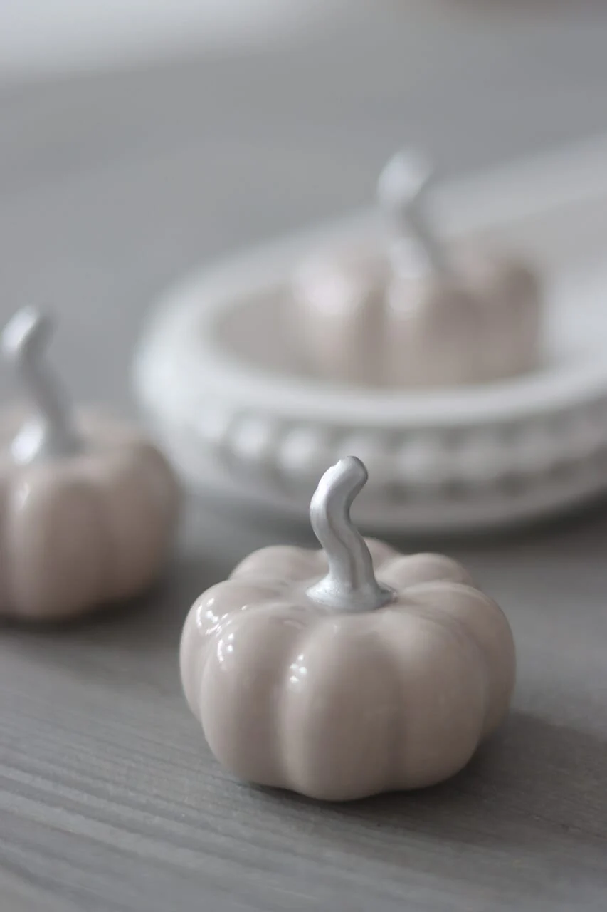 Ceramic Pumpkin Autumn - Tiny 4PC - Image 4