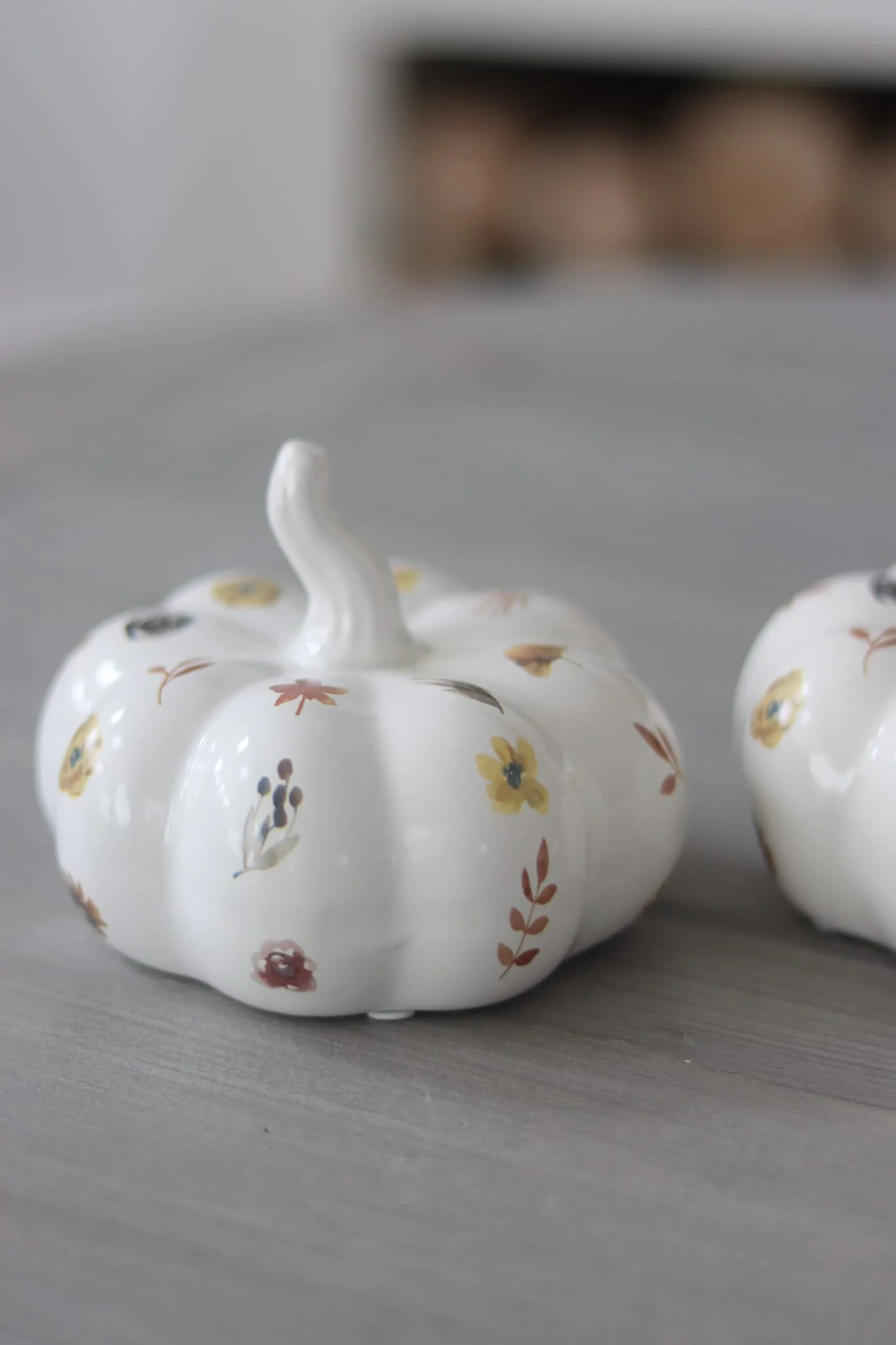 Ceramic Pumpkin Autumnal Pattern - Medium 2PC - Image 3