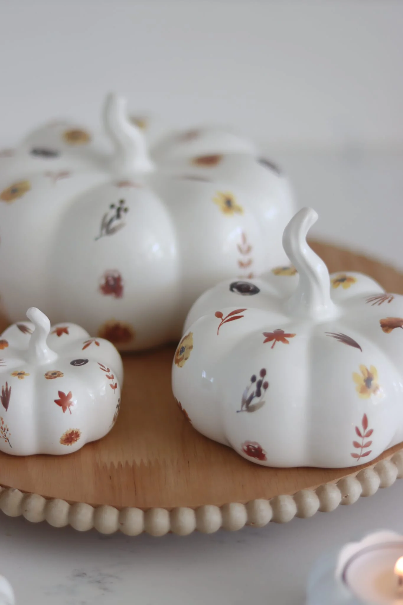 Ceramic Pumpkin Family - Autumnal Pattern - Image 5