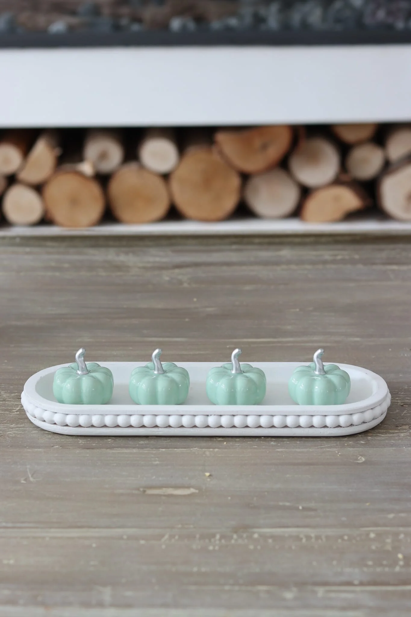 Ceramic Pumpkin Green - Tiny 4PC - Image 4