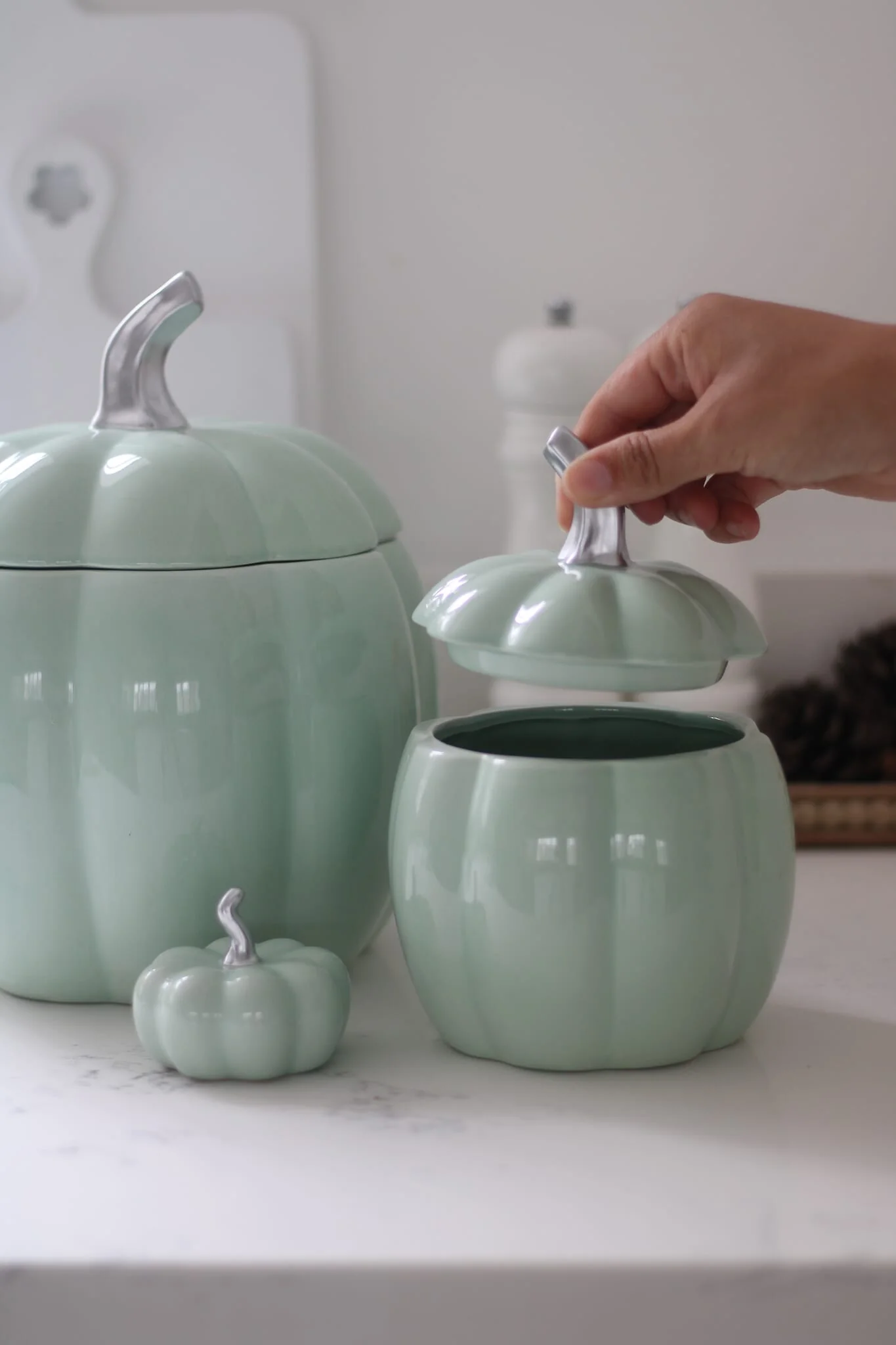 Ceramic Pumpkin Jar - Green Bundle - Image 7