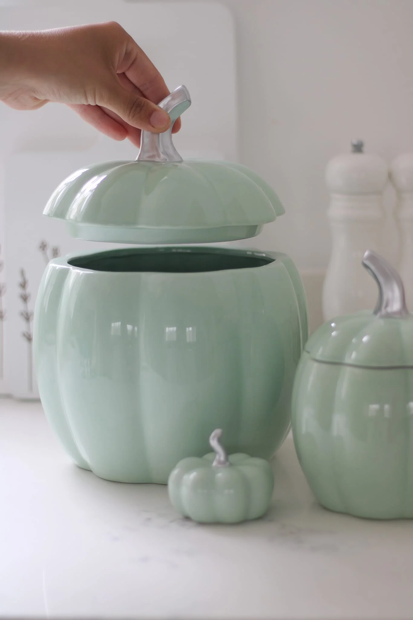 Ceramic Pumpkin Jar - Green Bundle - Image 8