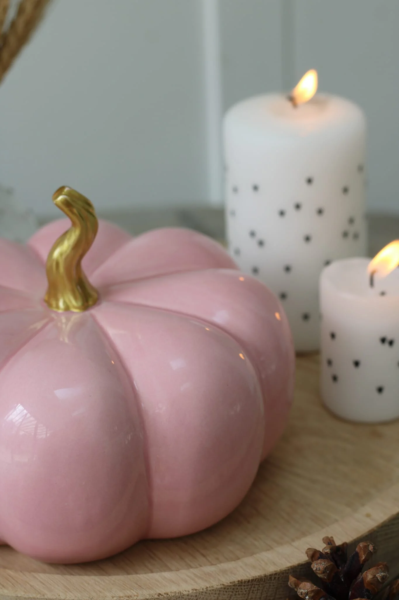 Ceramic Pumpkin Pink - Medium 2 Pc Set - Image 5