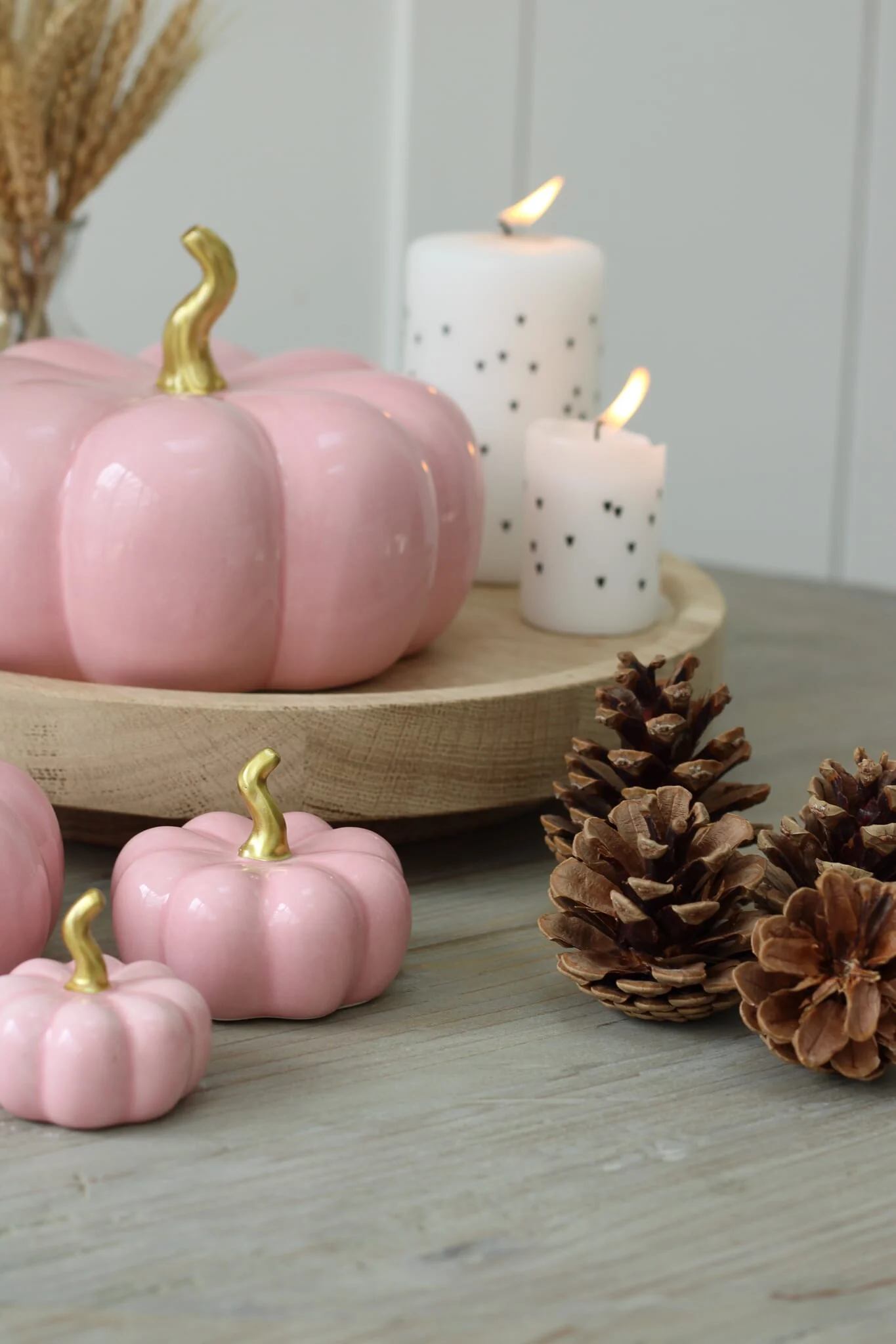 Ceramic Pumpkin Pink - Tiny 4 Pc Set - Image 12