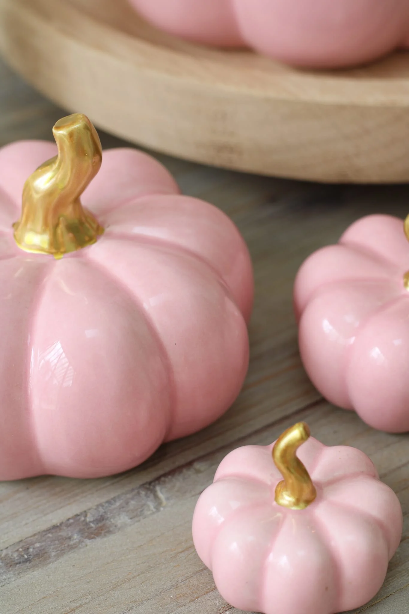 Ceramic Pumpkin Pink - Tiny 4 Pc Set - Image 8