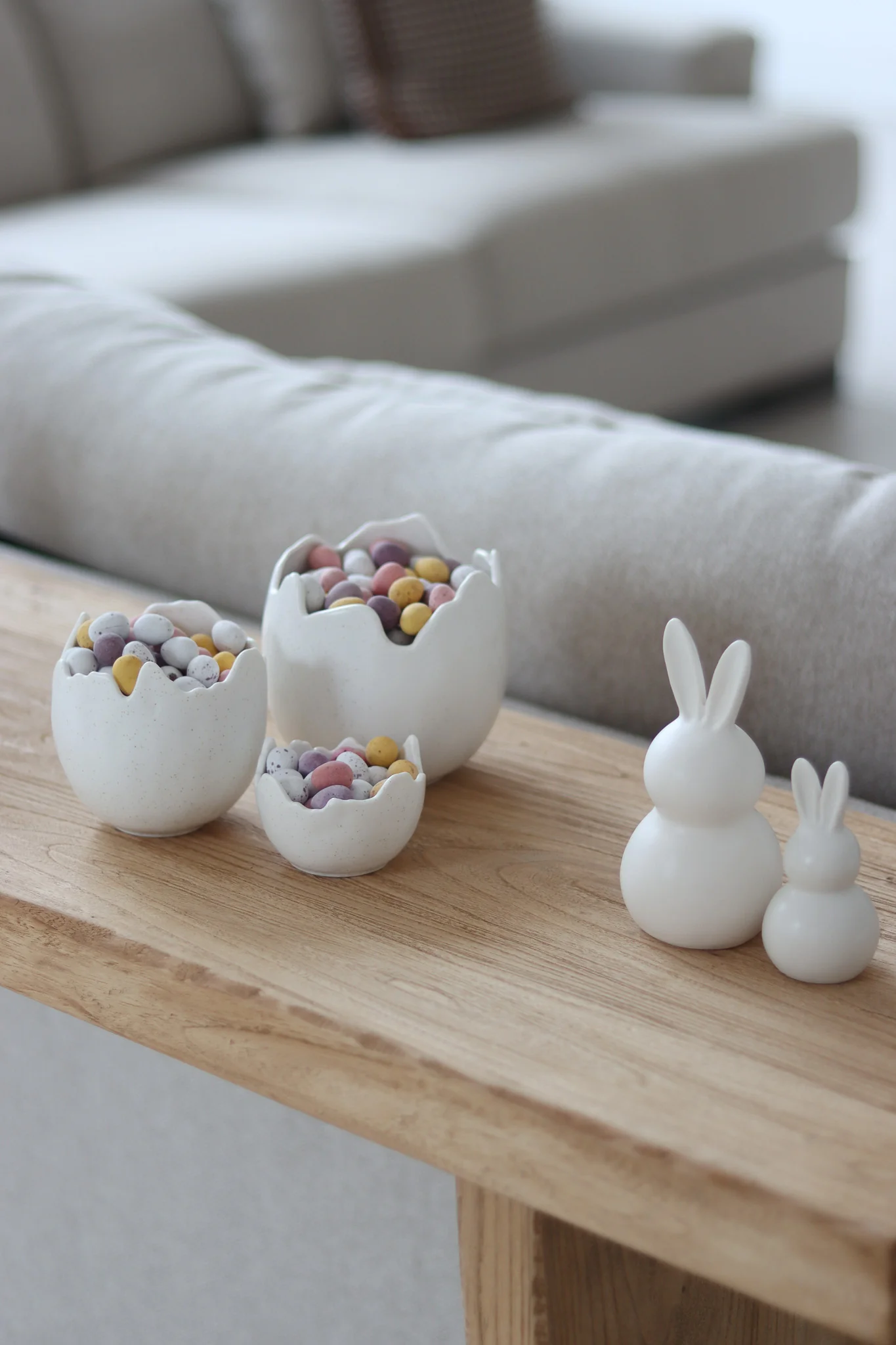 Set of 3 Egg Shell Pots - Image 2