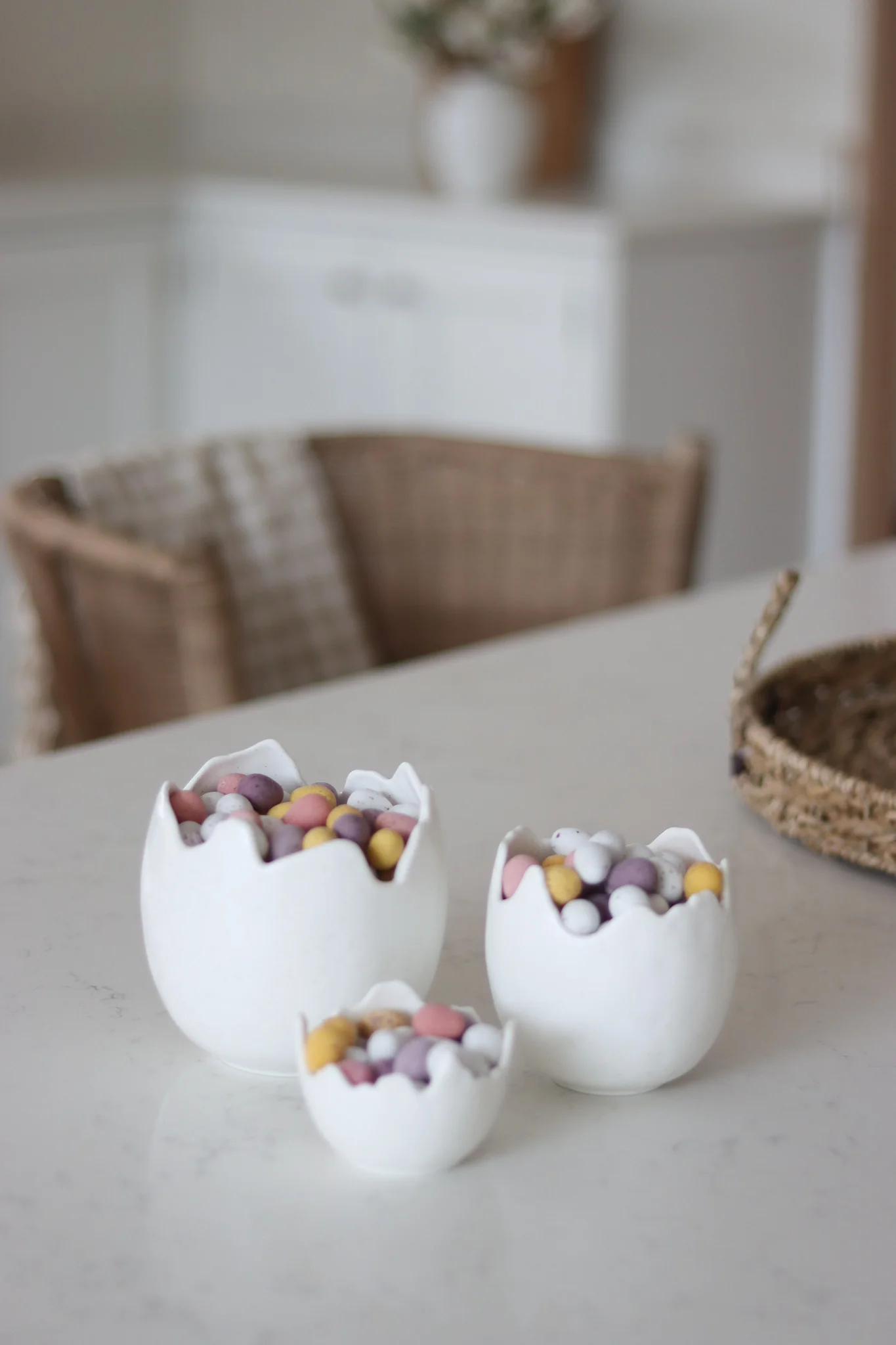 Set of 3 Egg Shell Pots - Image 3