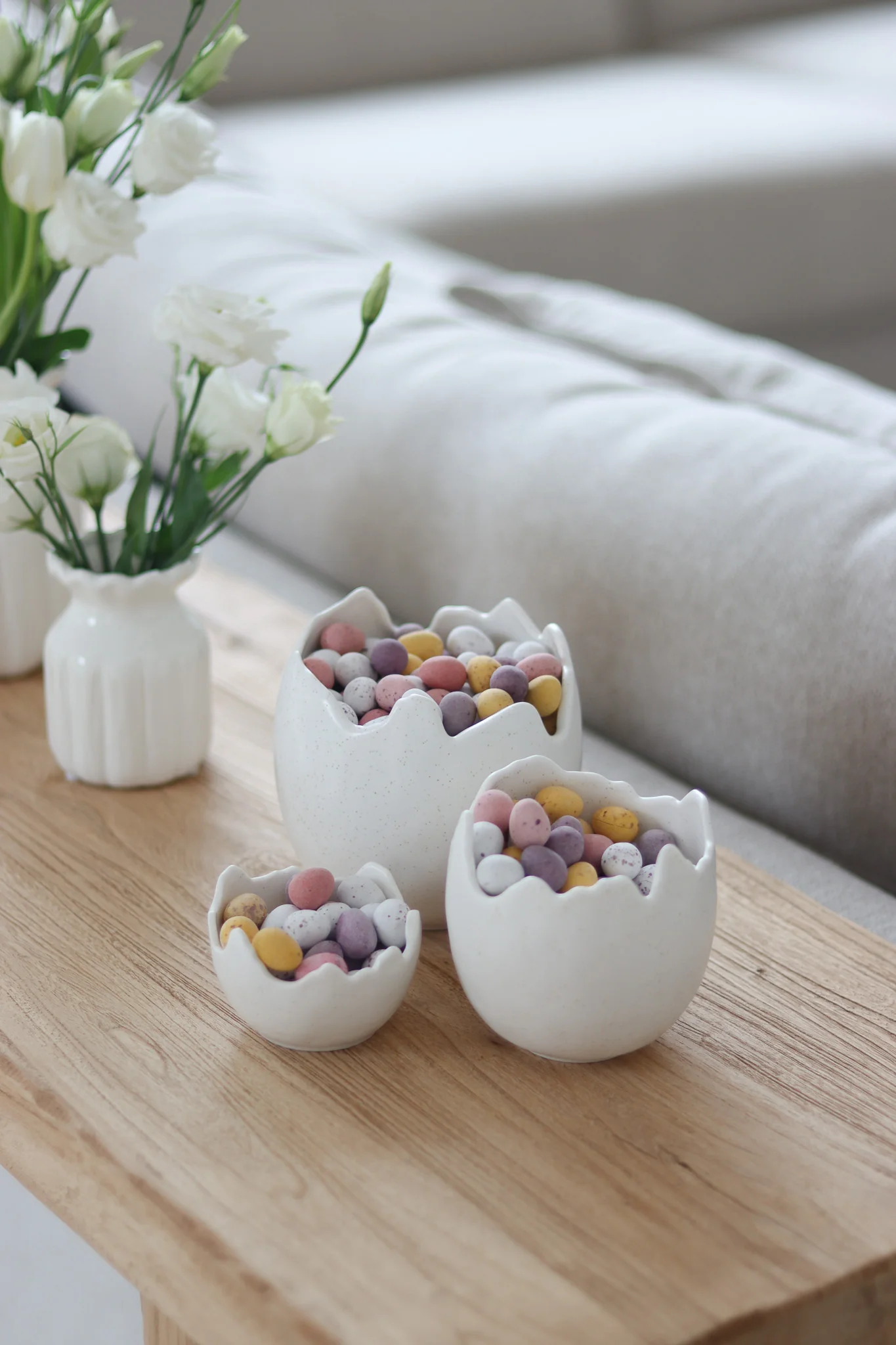 Set of 3 Egg Shell Pots - Image 4