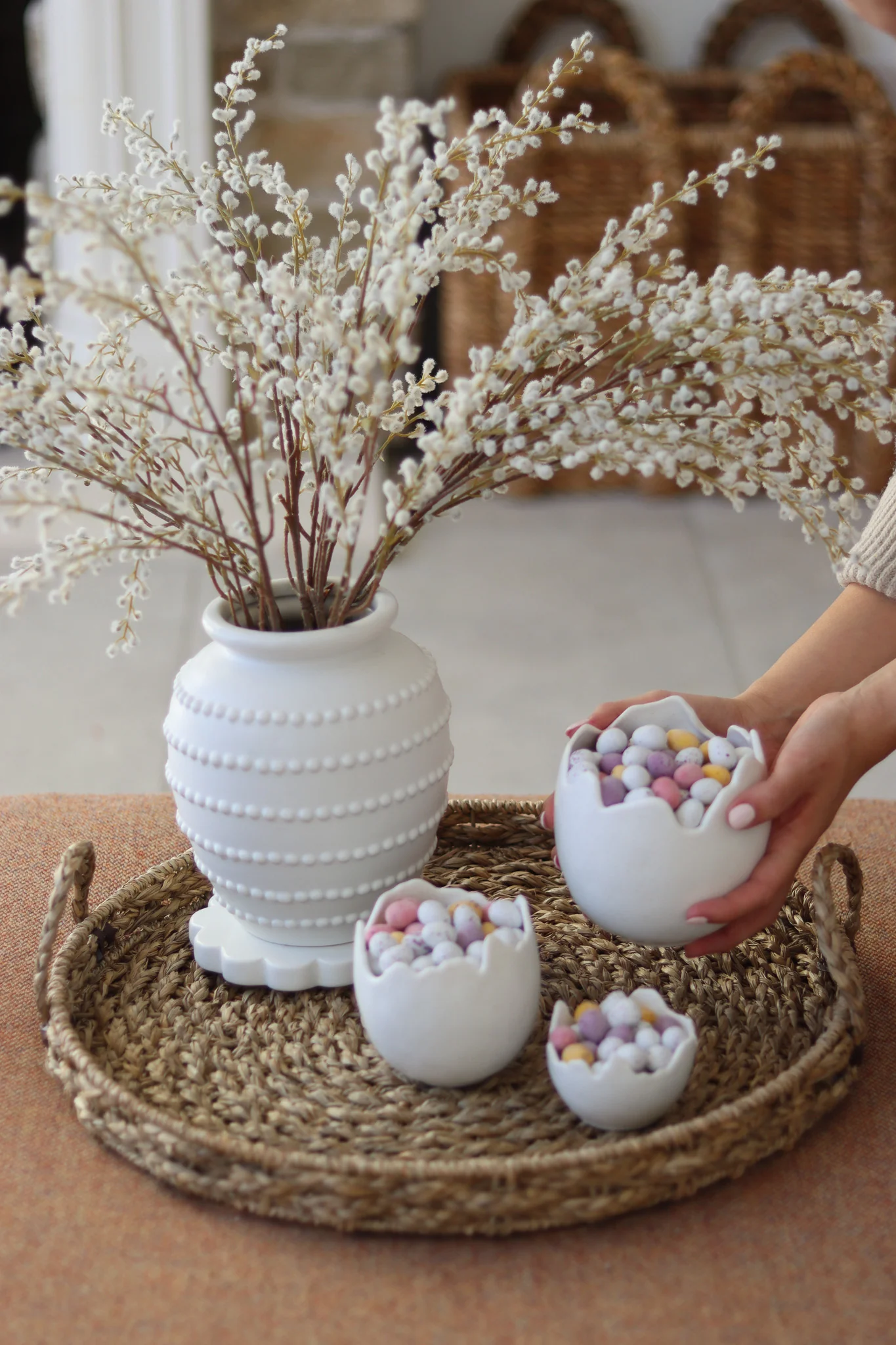 Set of 3 Egg Shell Pots - Image 5