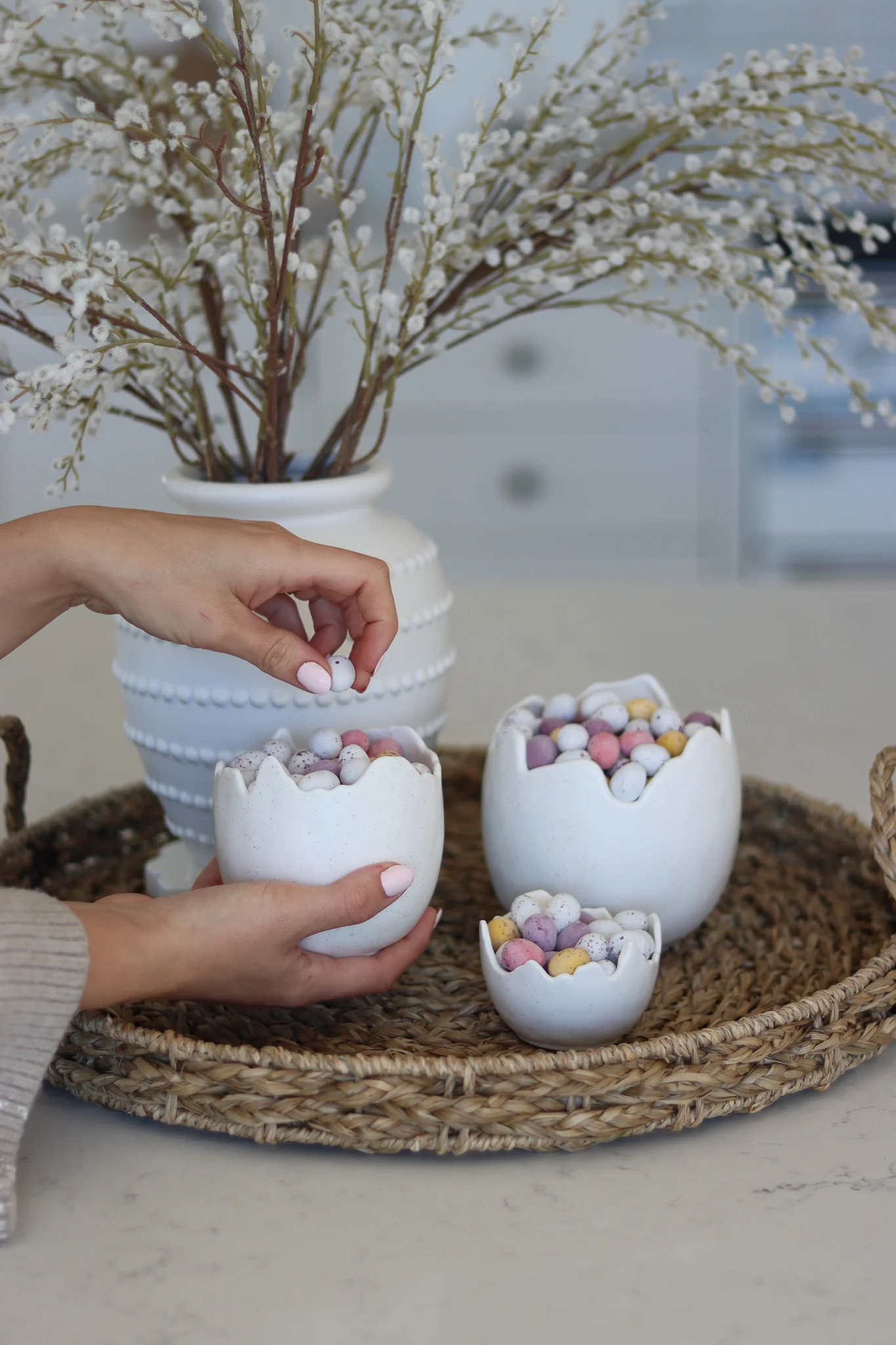 Set of 3 Egg Shell Pots - Image 8