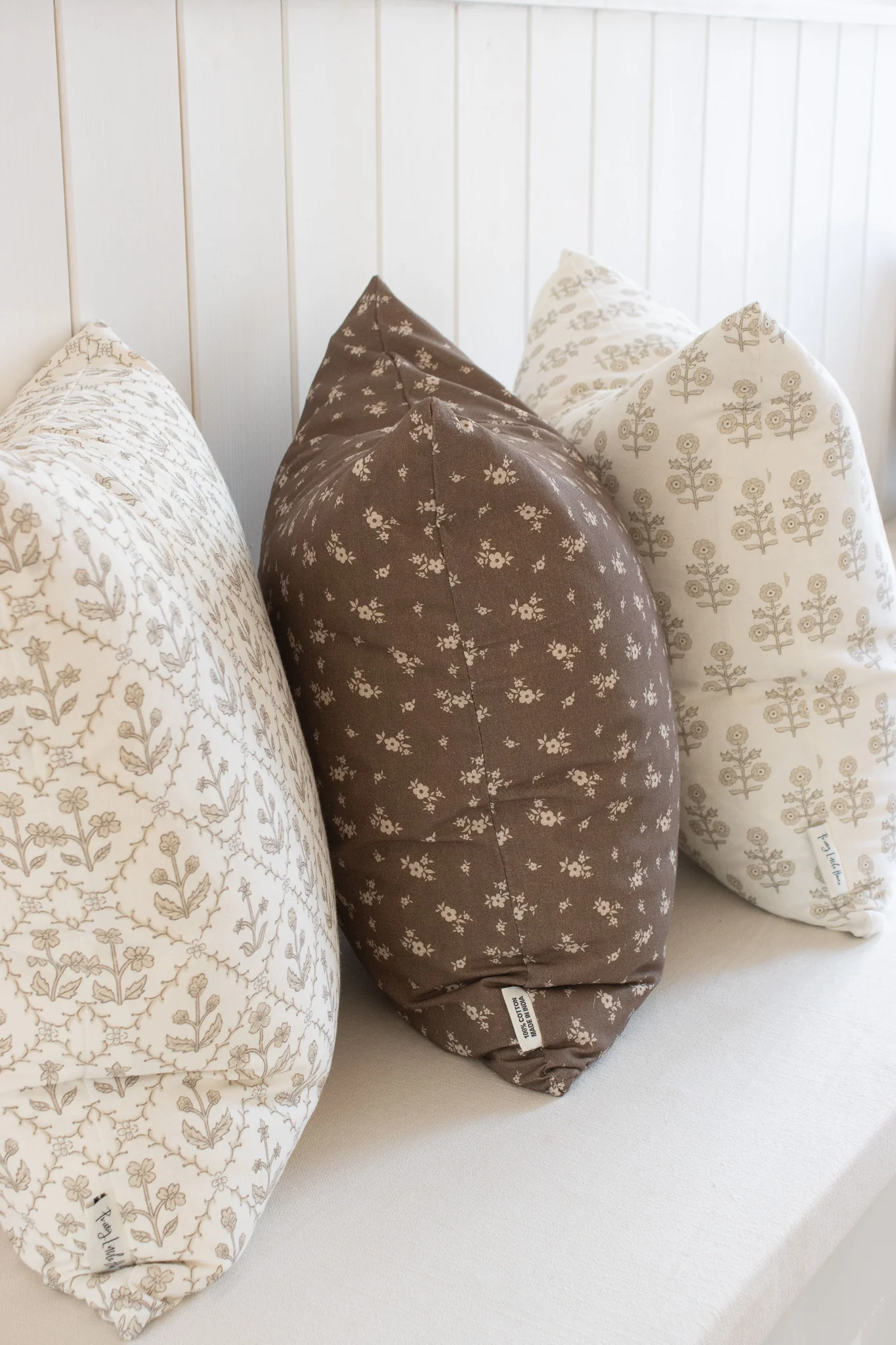 Ditsy Brown Floral Cushion Cover - Image 3