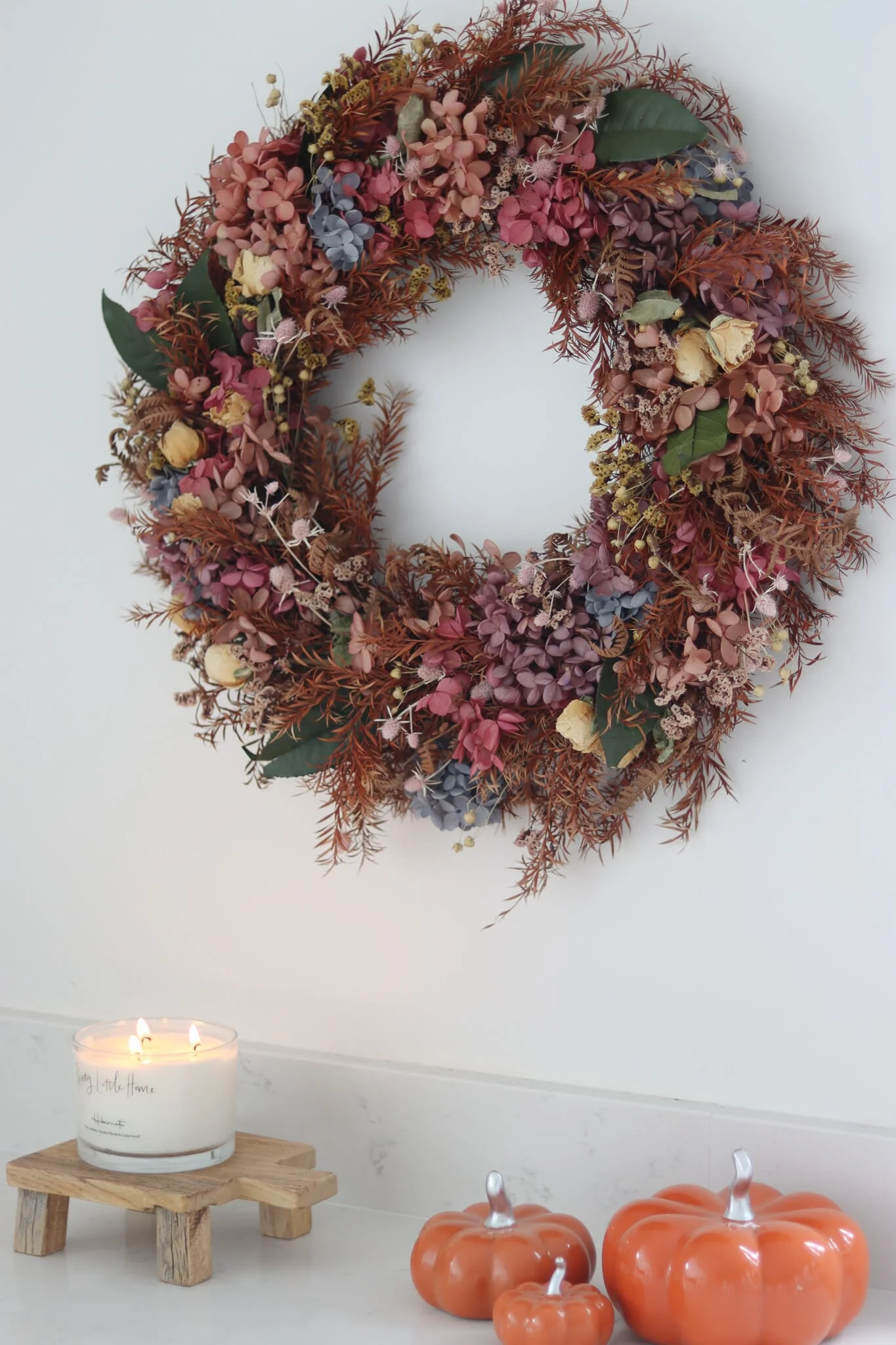 Dried Wreath - Autumn Wildflower - Image 4