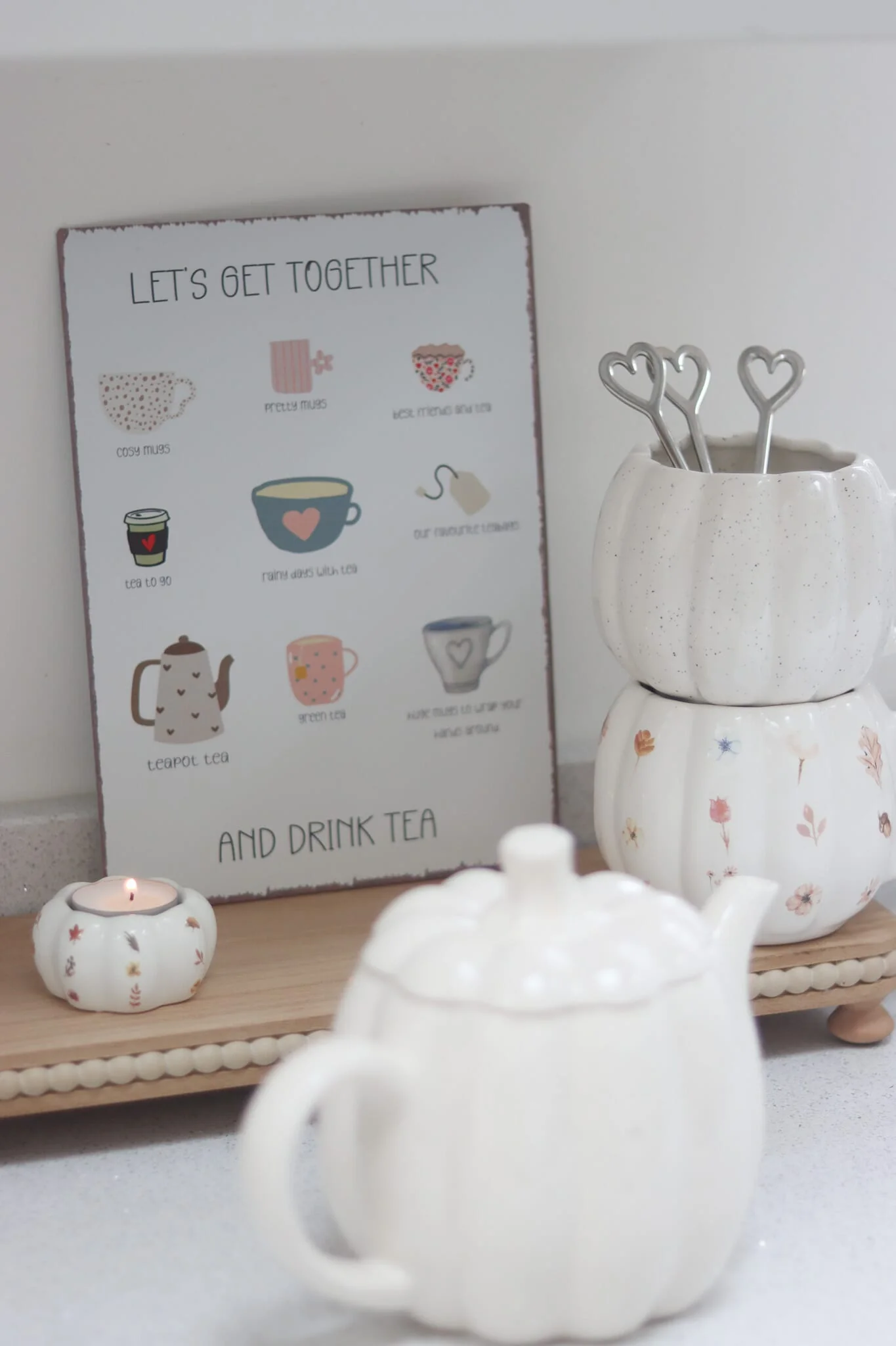 Drink Tea - Metal Sign