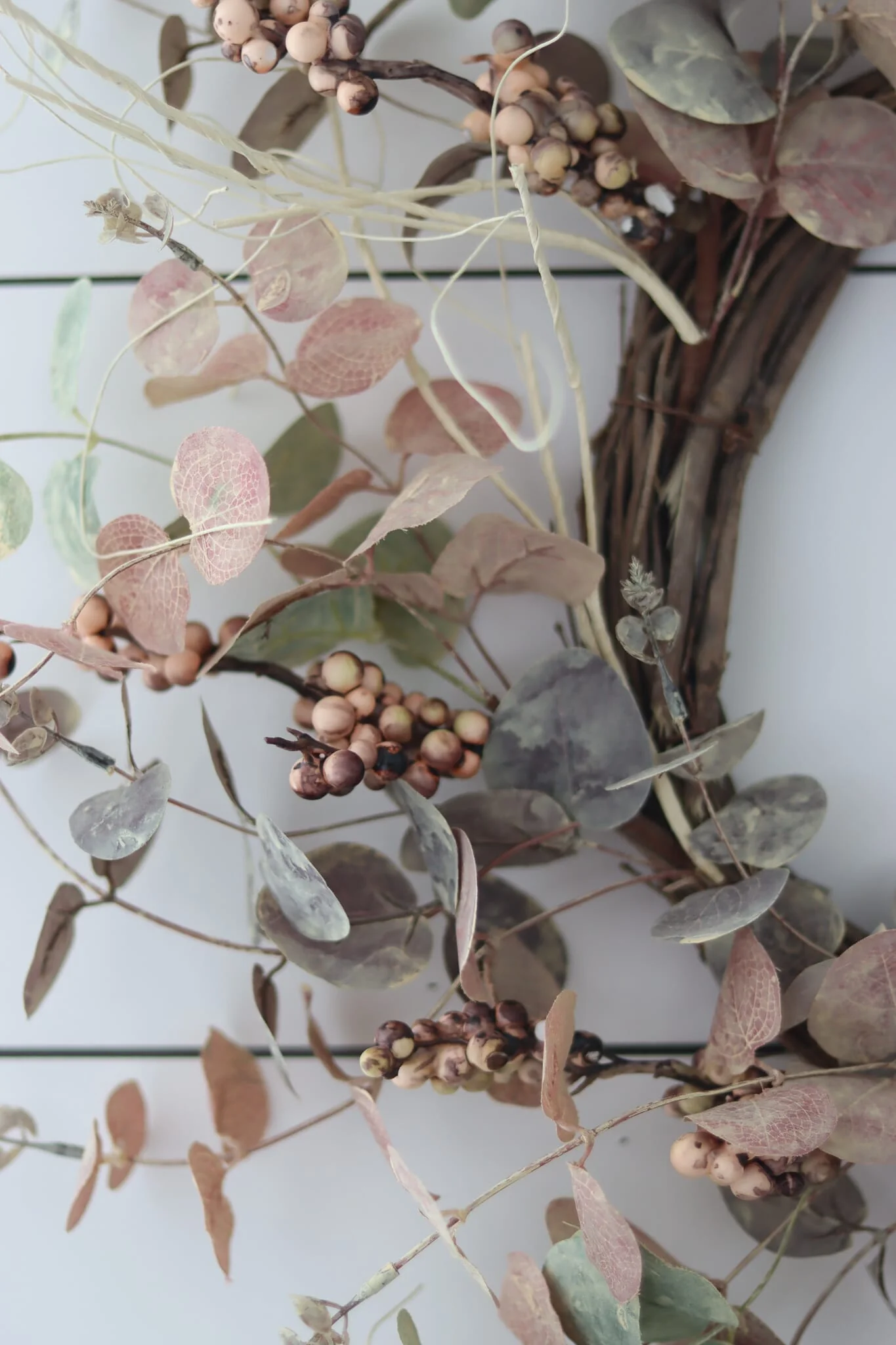 Light Eucalyptus Berries - Autumn Wreath - Image 3