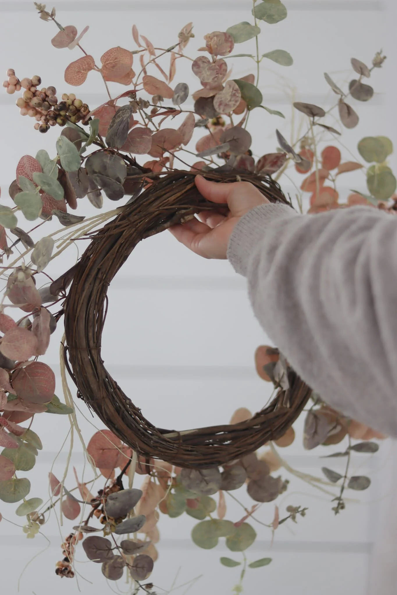 Light Eucalyptus Berries - Autumn Wreath - Image 4