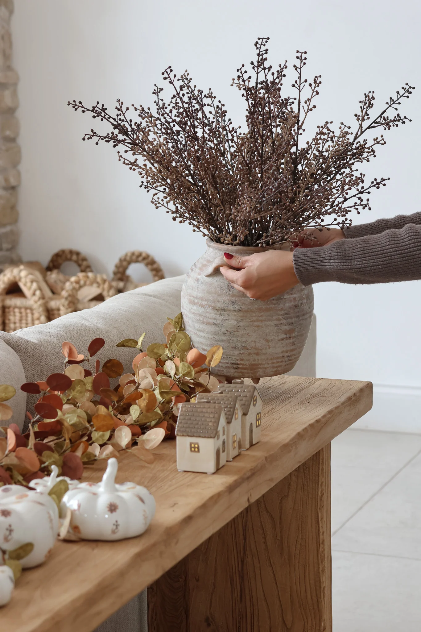 Faux Flowers - Autumn Foliage Spray - Image 6