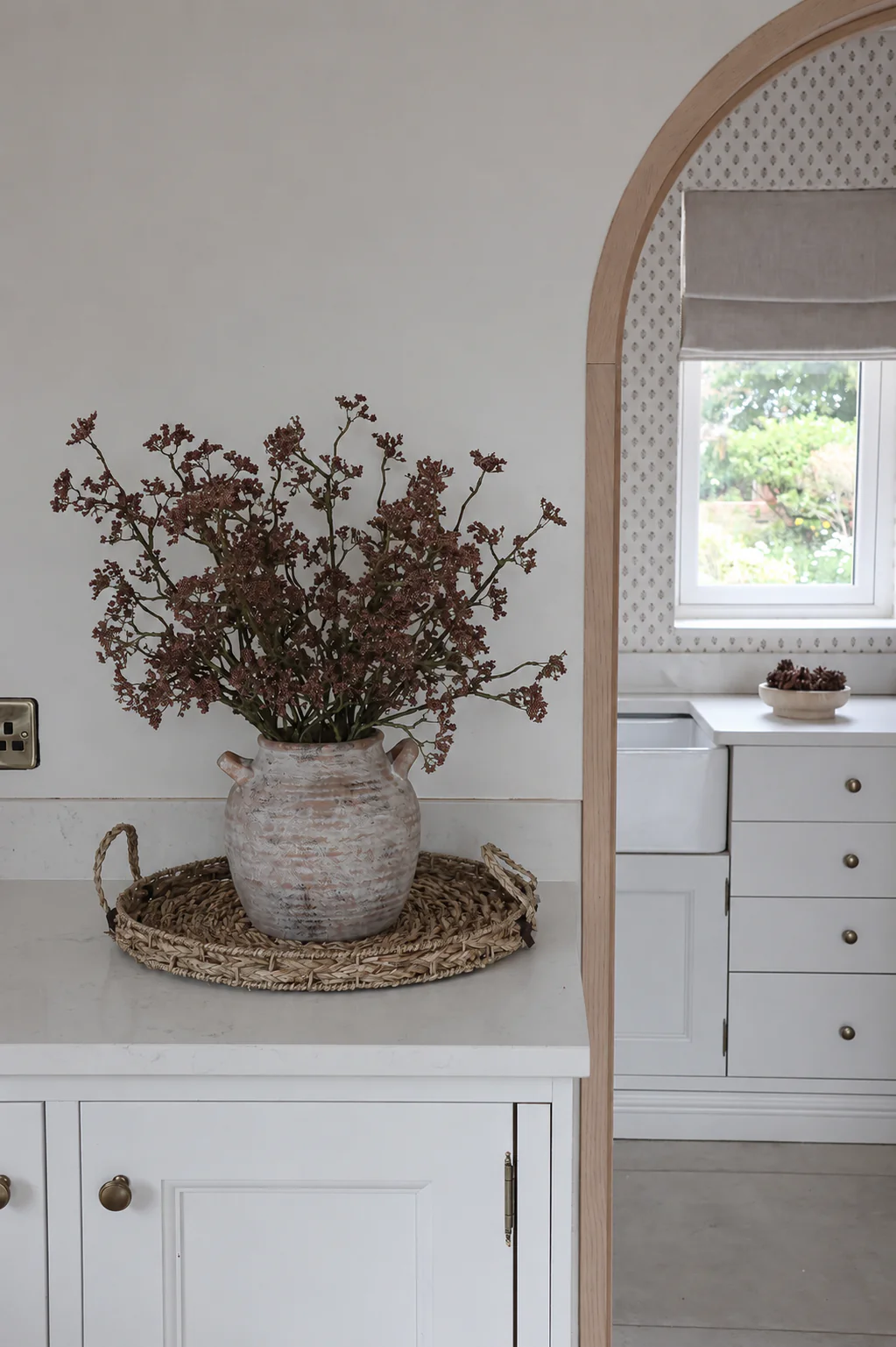 Faux Flowers - Blossom Spray - Brown - Image 5