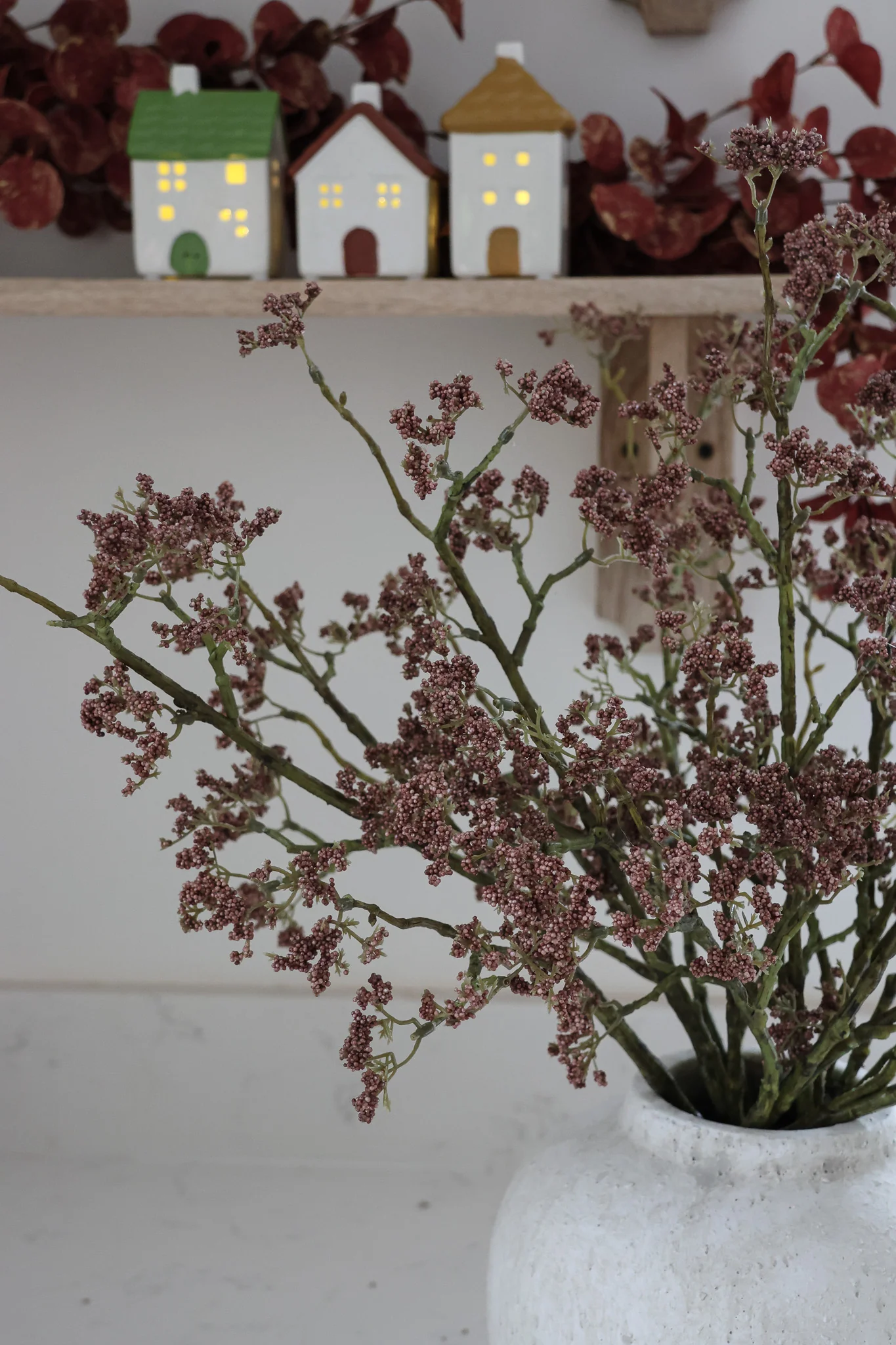Faux Flowers - Blossom Spray - Brown - Image 6