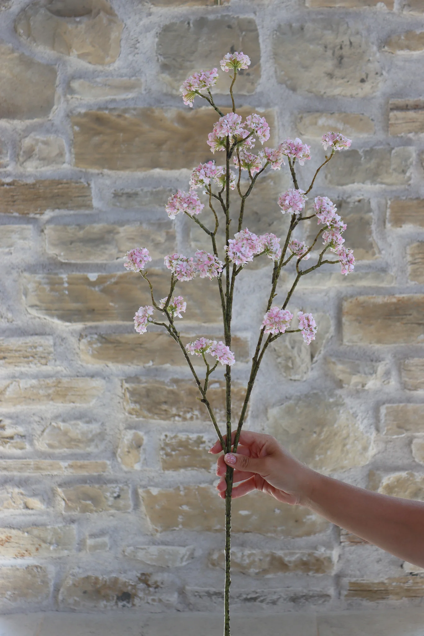 Faux Flowers - Buddleia Spray - Light Pink - Image 2