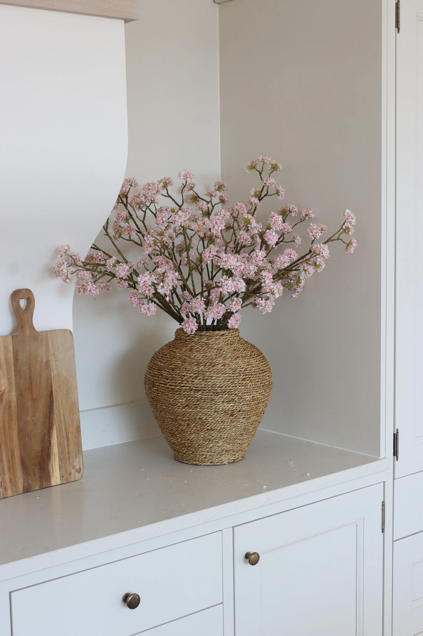 Faux Flowers - Buddleia Spray - Light Pink - Image 4