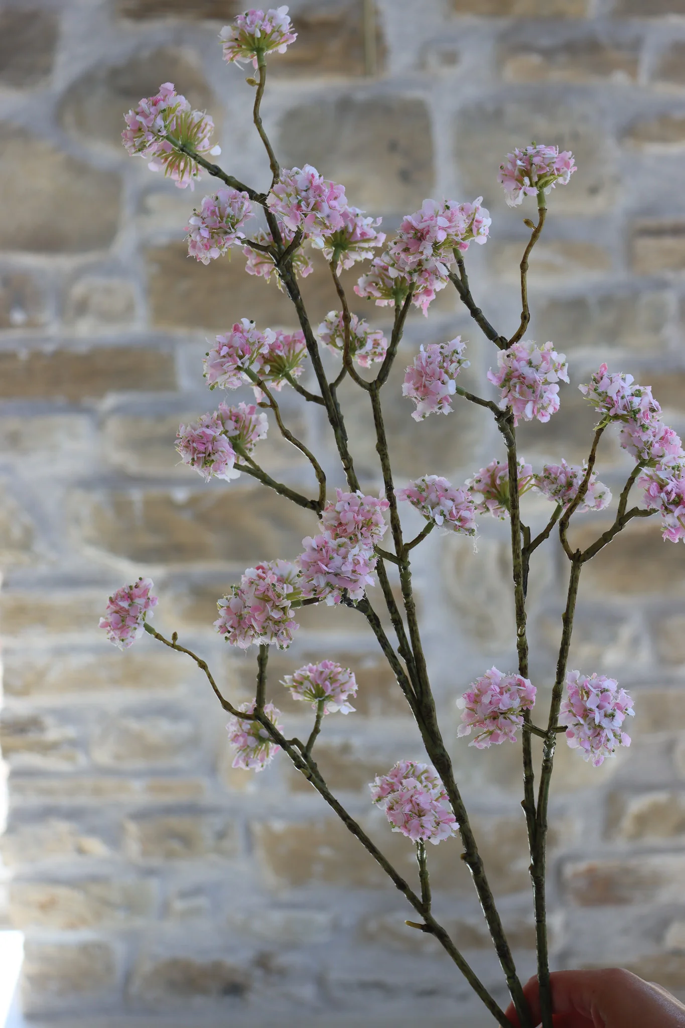 Faux Flowers - Buddleia Spray - Light Pink - Image 6