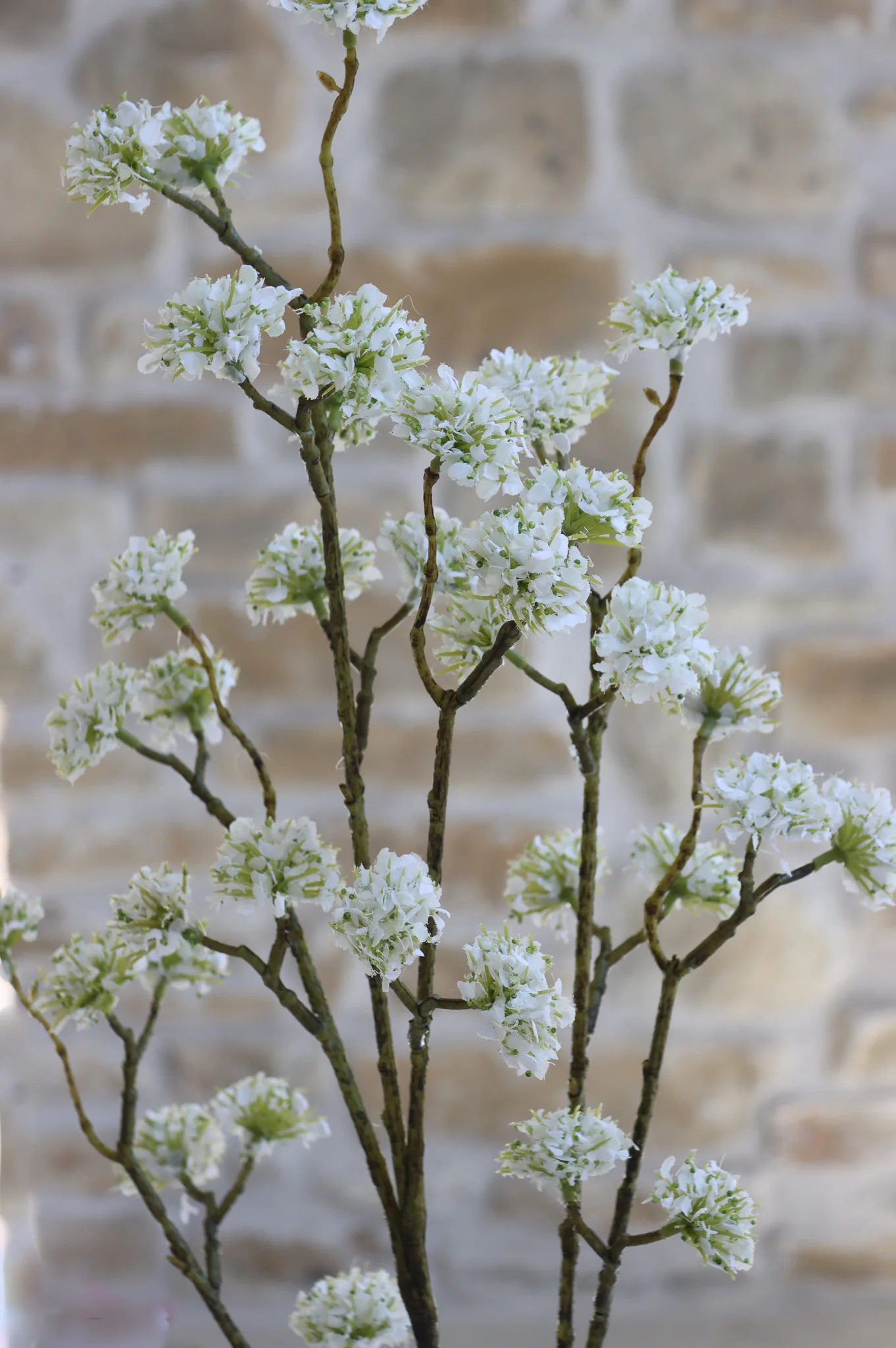 Faux Flowers - Buddleia Spray - White - Image 4