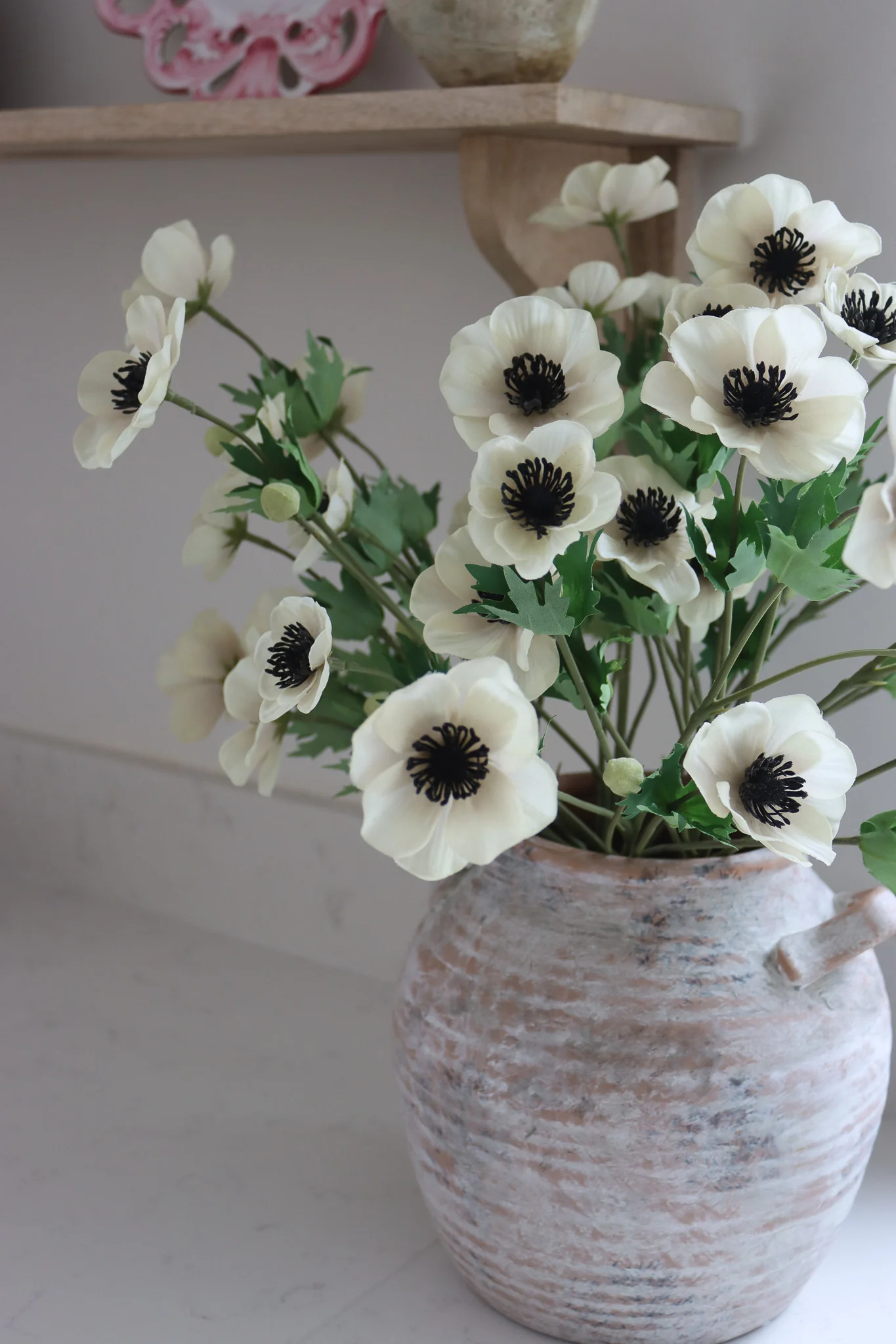 Faux Flowers - Anemone - Cream - Image 5