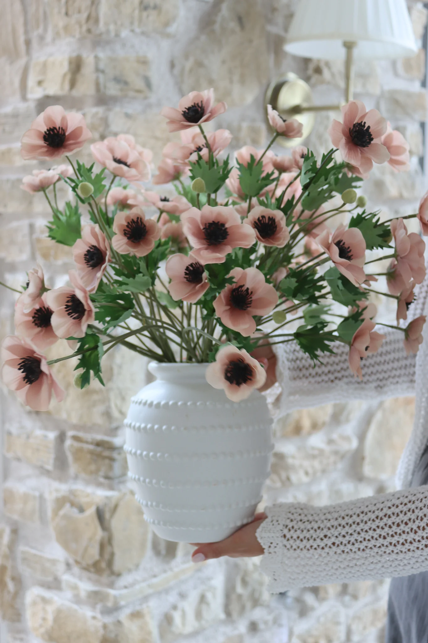 Faux Flowers - Anemone - Pink