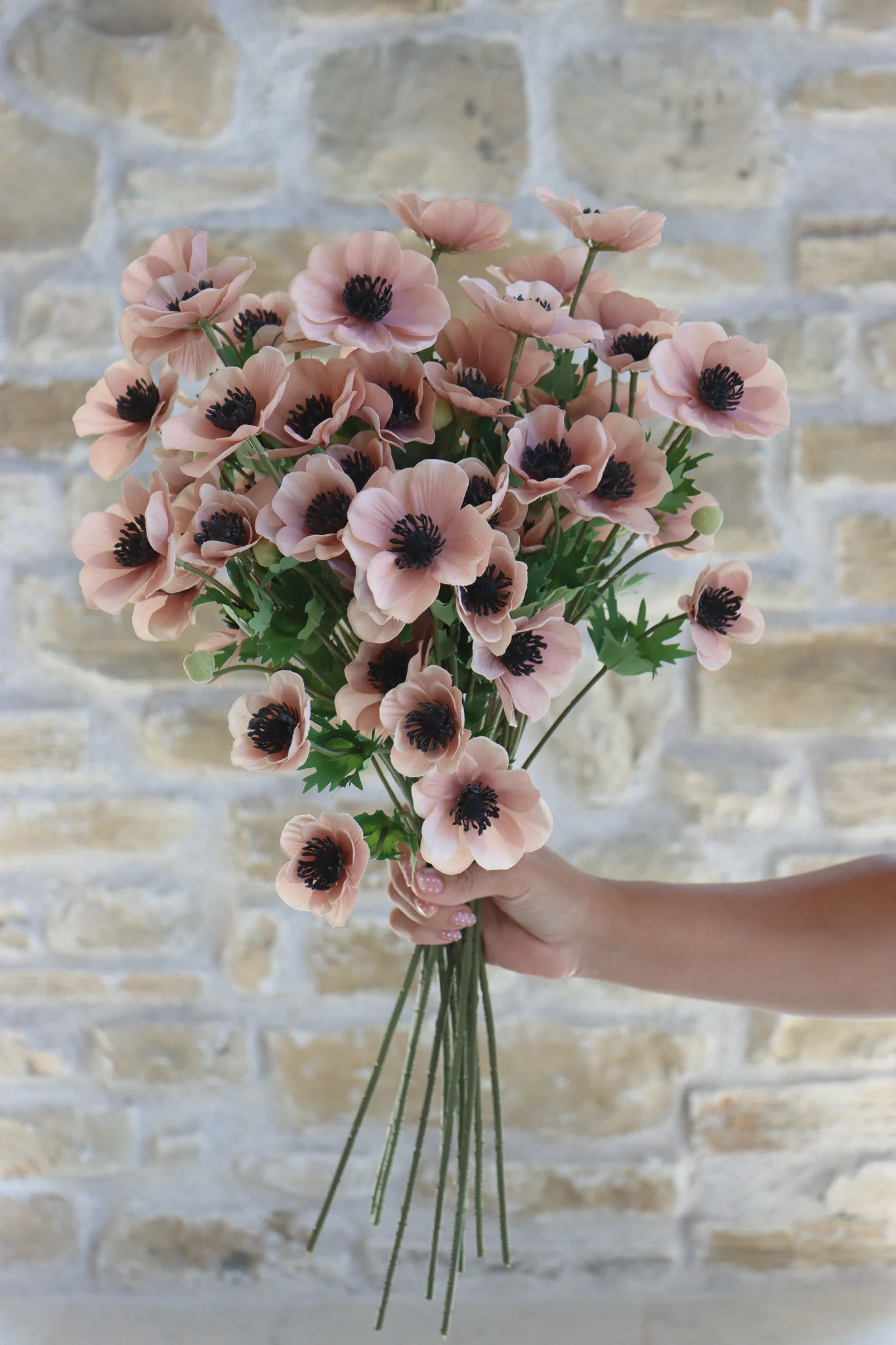 Faux Flowers - Anemone - Pink - Image 3