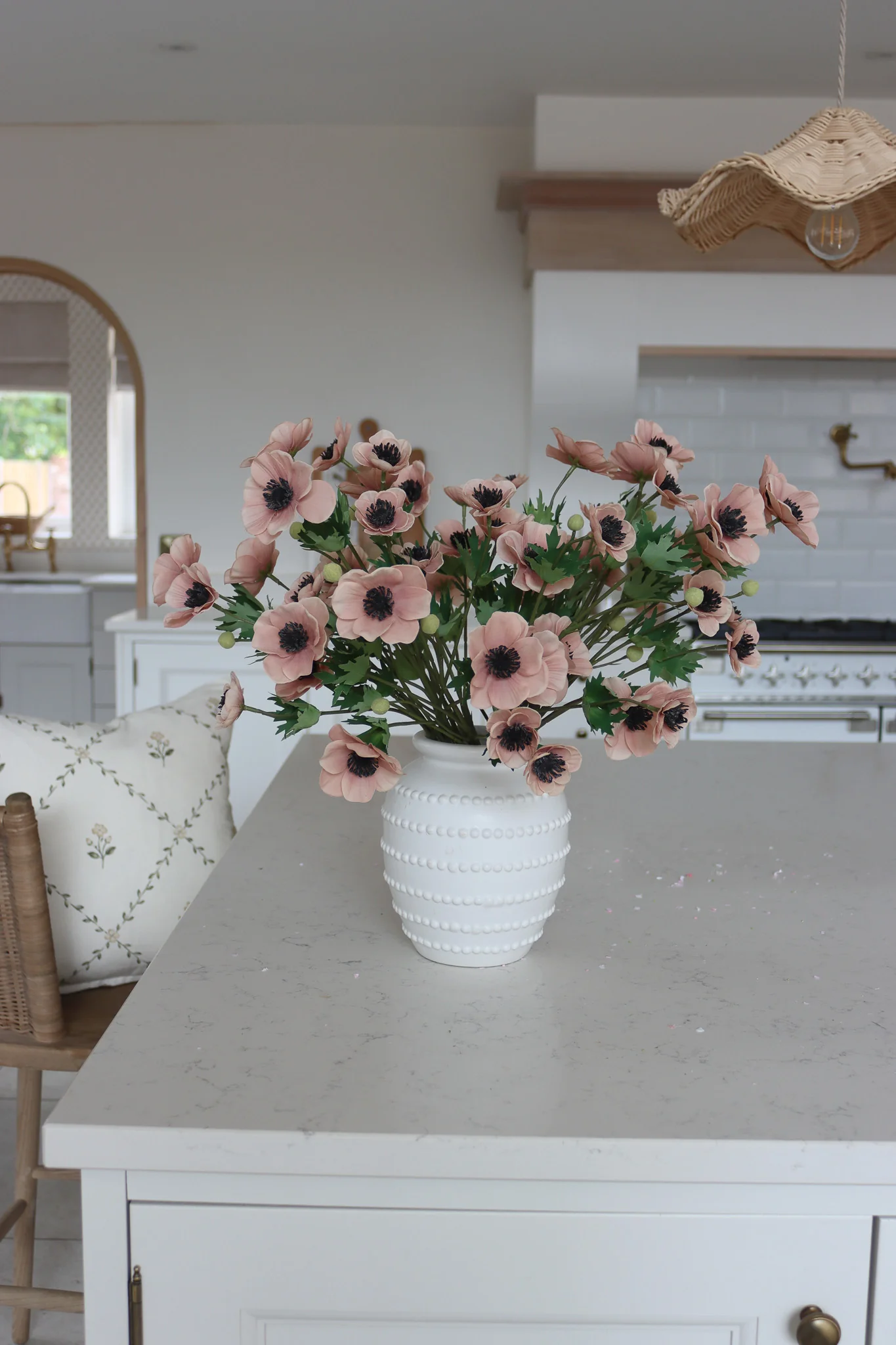 Faux Flowers - Anemone - Pink - Image 5