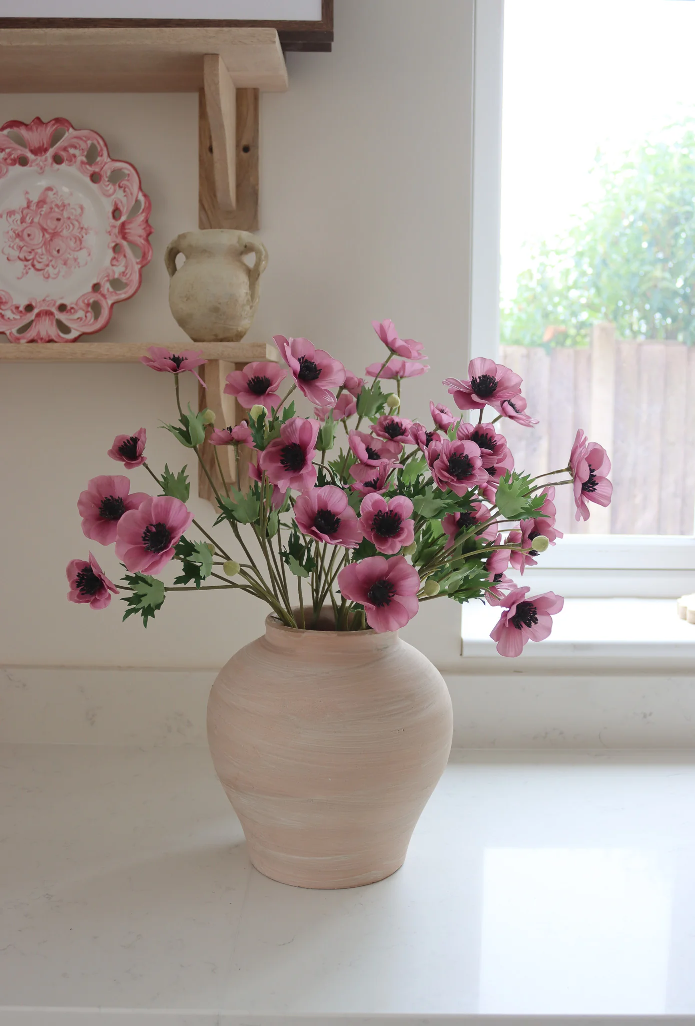 Faux Flowers - Anemone - Purple - Image 6