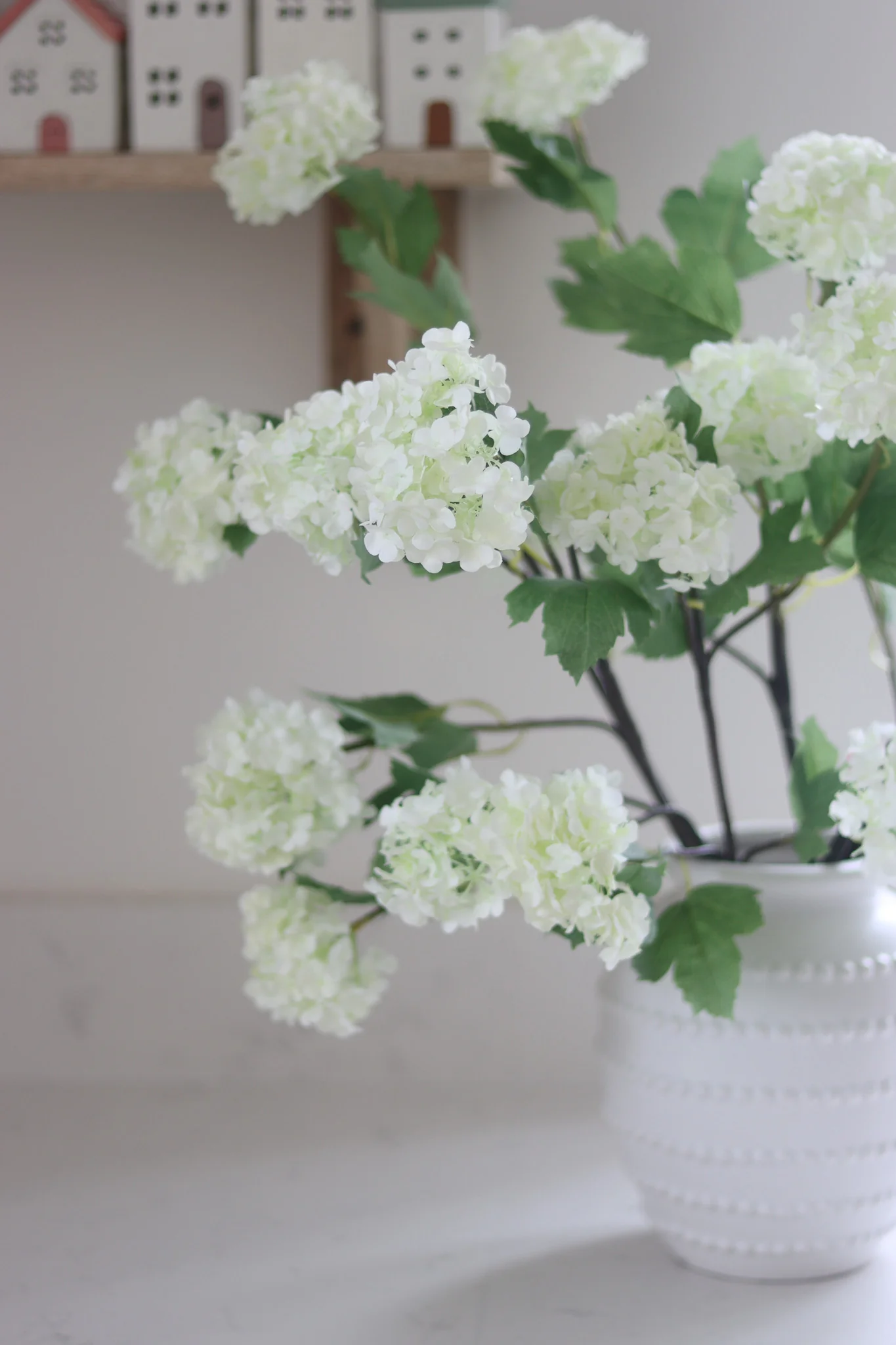 Faux Flowers  - White Viburnum - Image 4