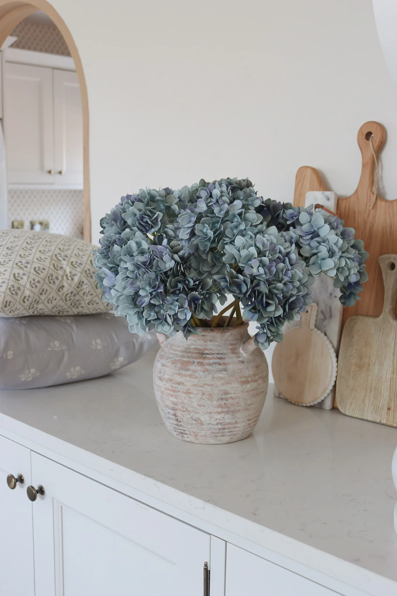Faux Flowers - Hydrangea - Blue
