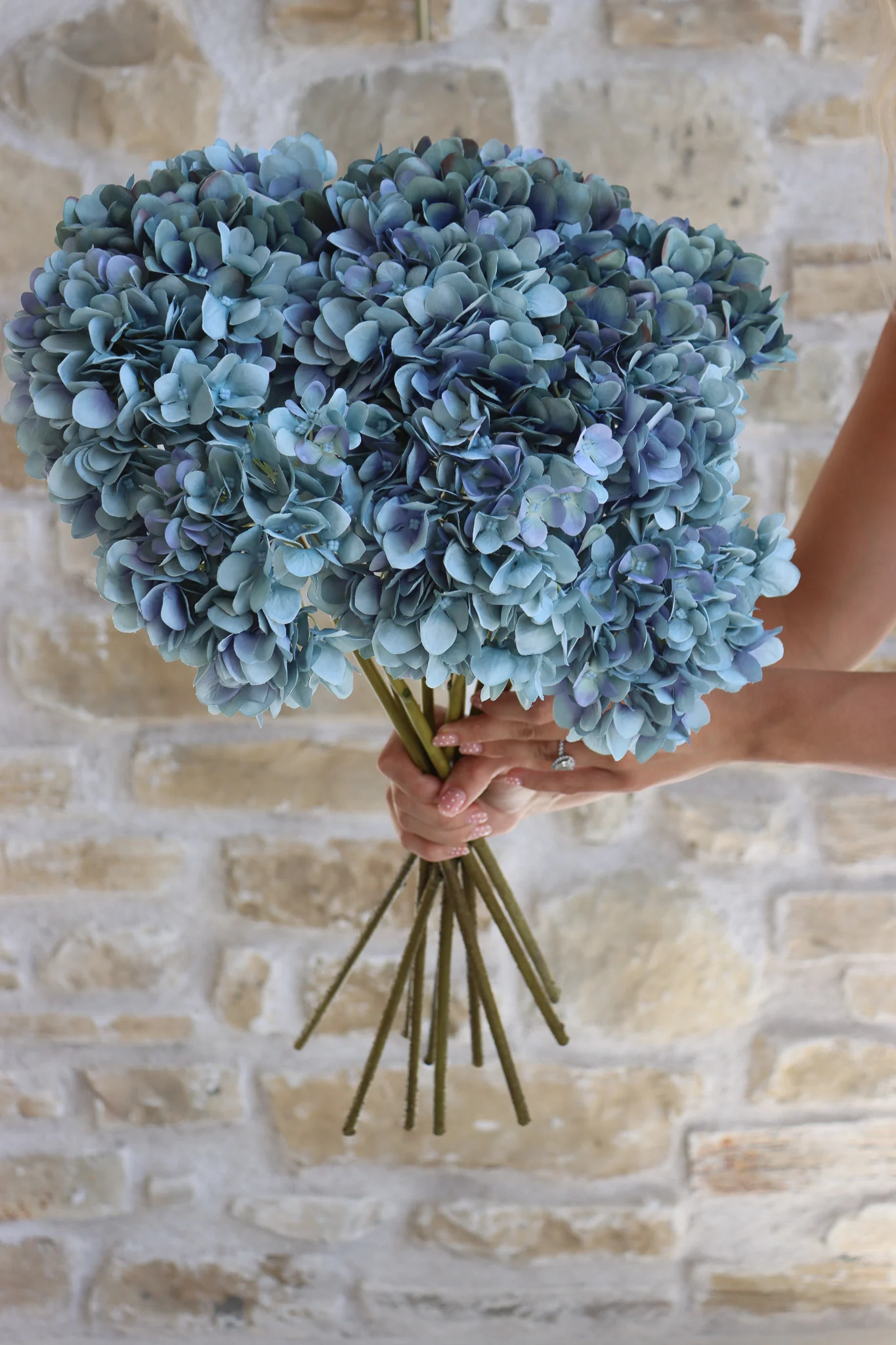 Faux Flowers - Hydrangea - Blue - Image 3