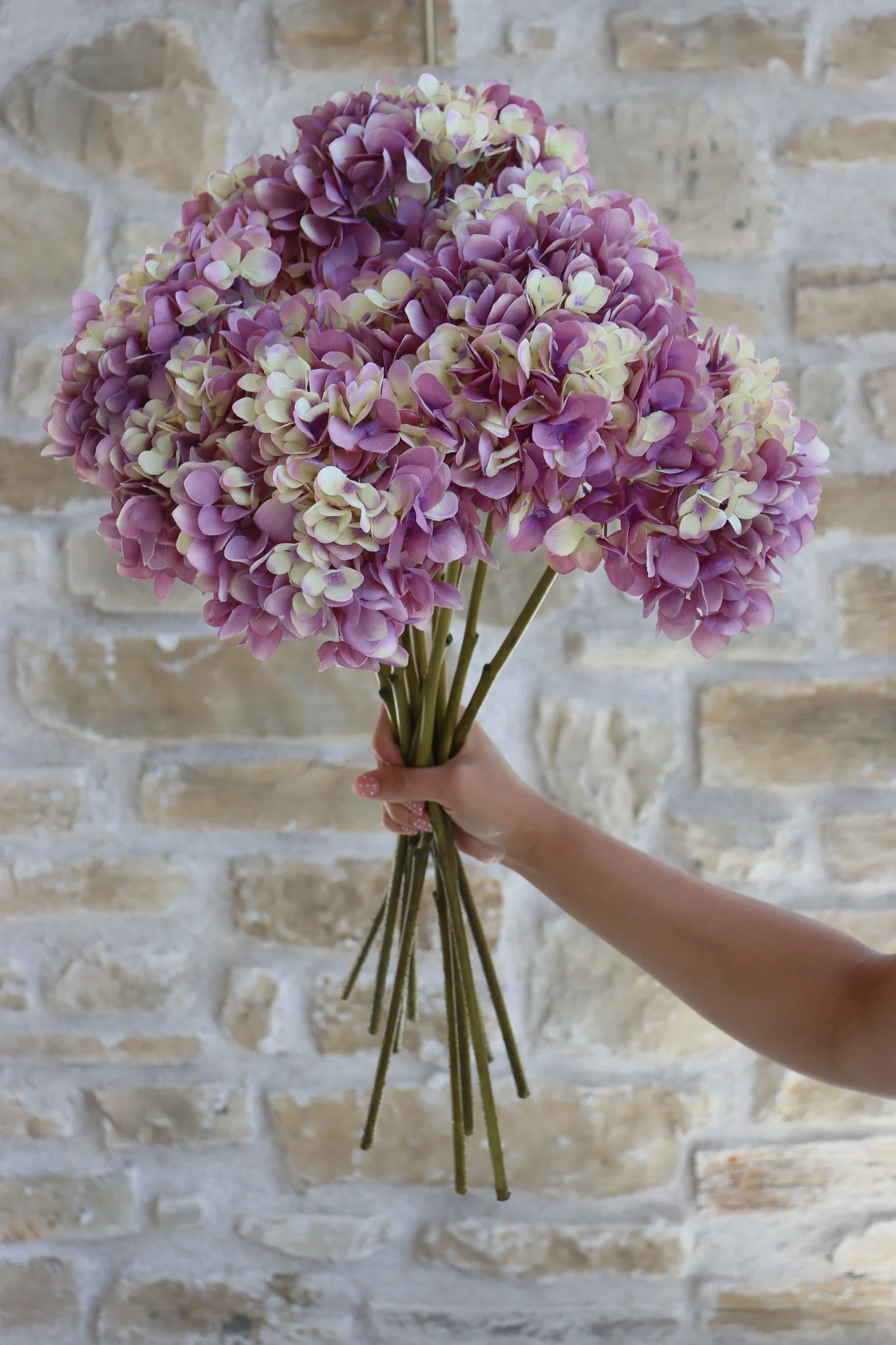 Faux Flowers - Hydrangea - Purple - Image 3