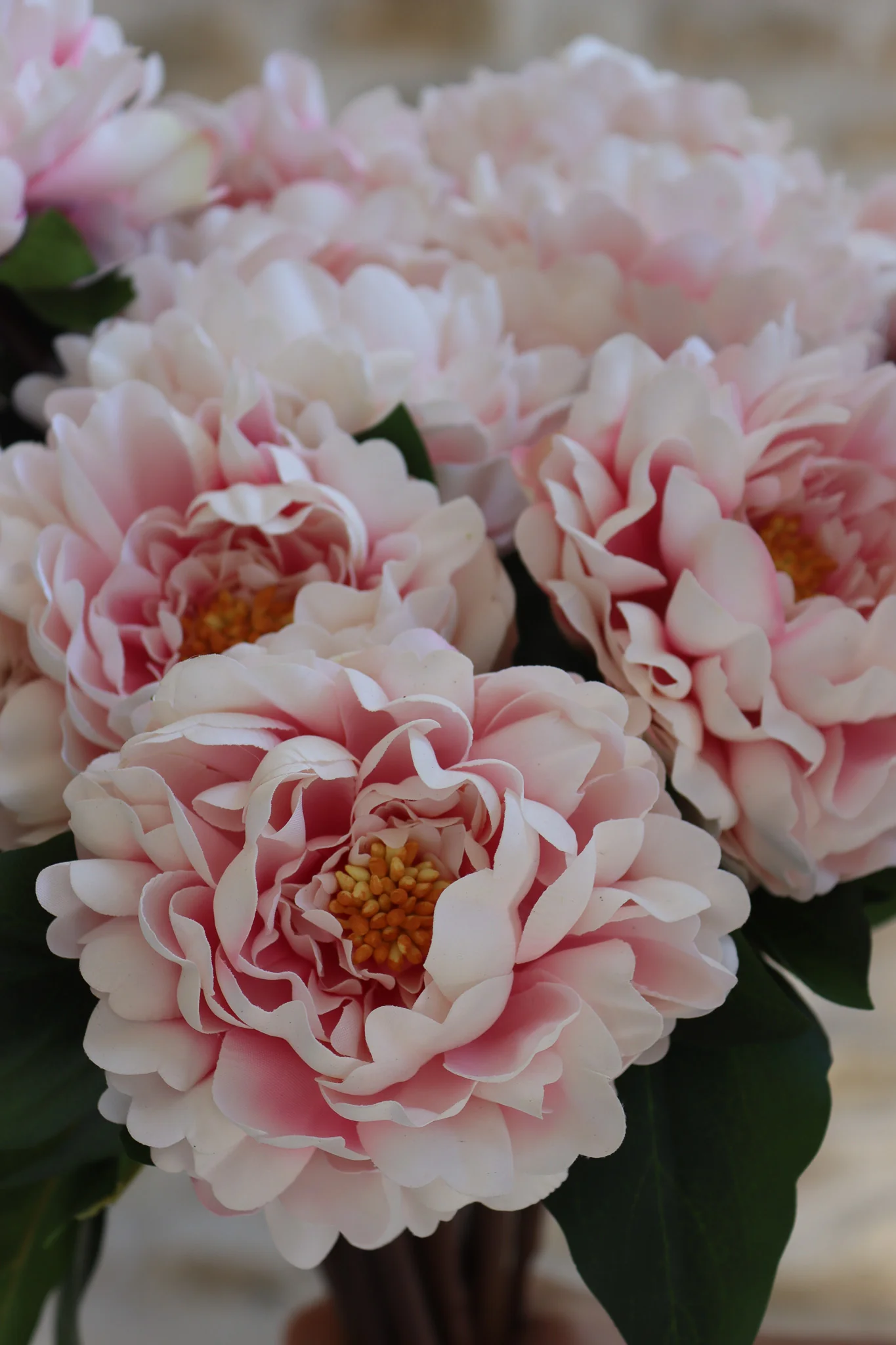 Faux Flowers - Peony Spray - Pink - Image 5