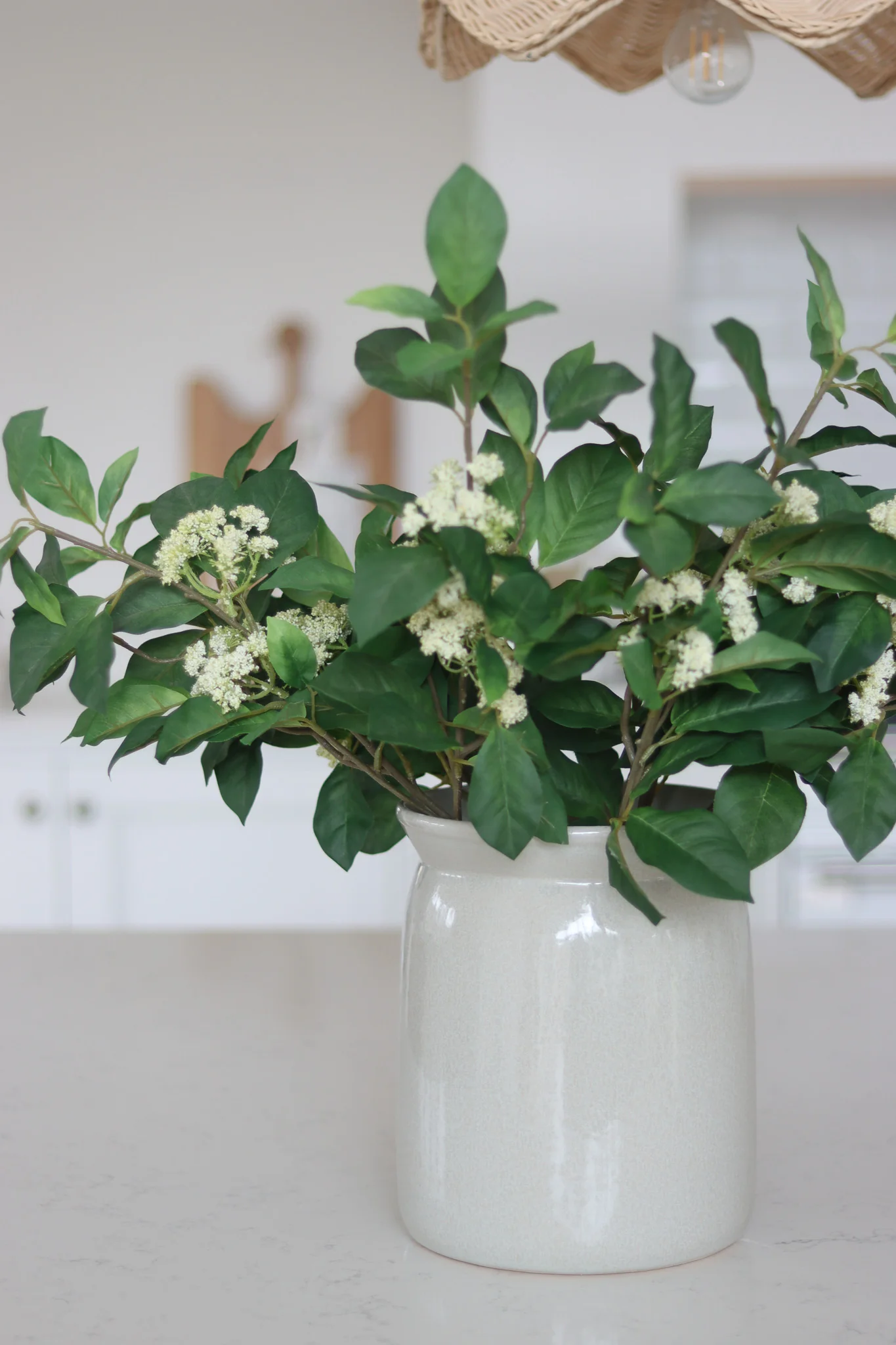 Faux Flowers – Queen Anne Lace Spray