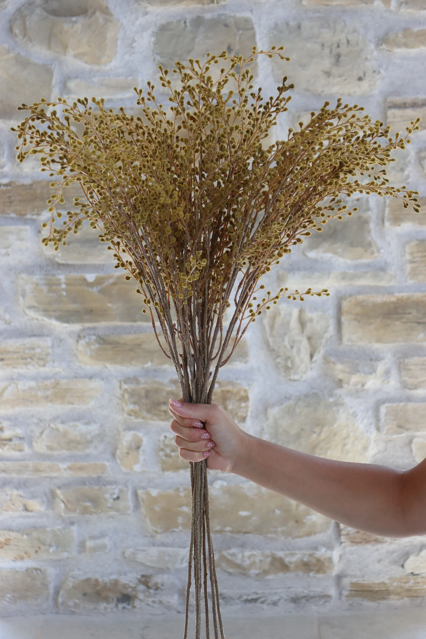 Faux Flowers - Autumn Brown Willow Spray - Image 4
