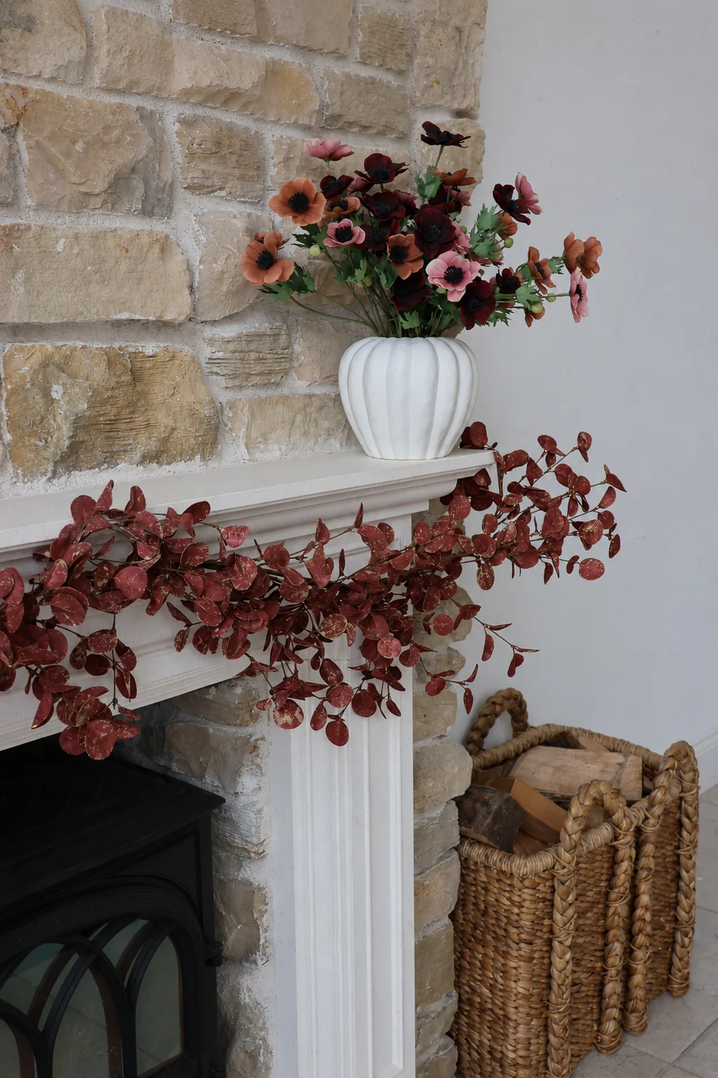 Faux Garland - Autumn Red - Image 3