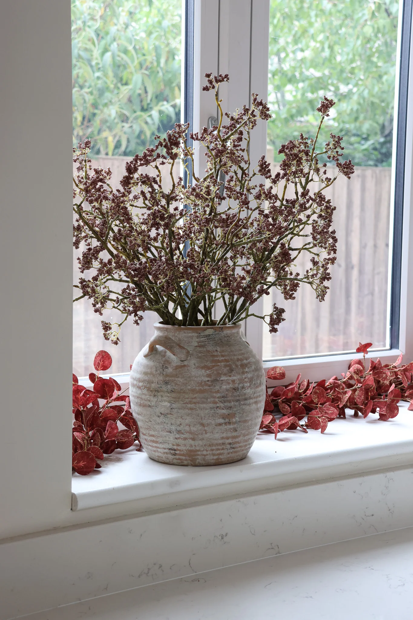 Faux Garland - Autumn Red - Image 4