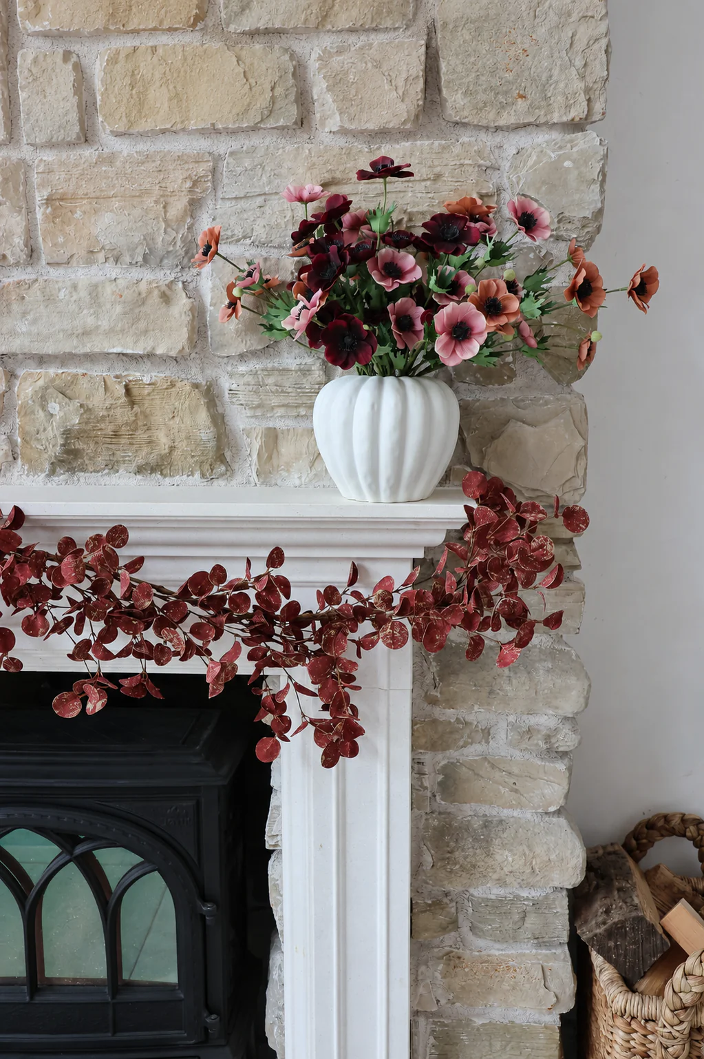 Faux Garland - Autumn Red - Image 5