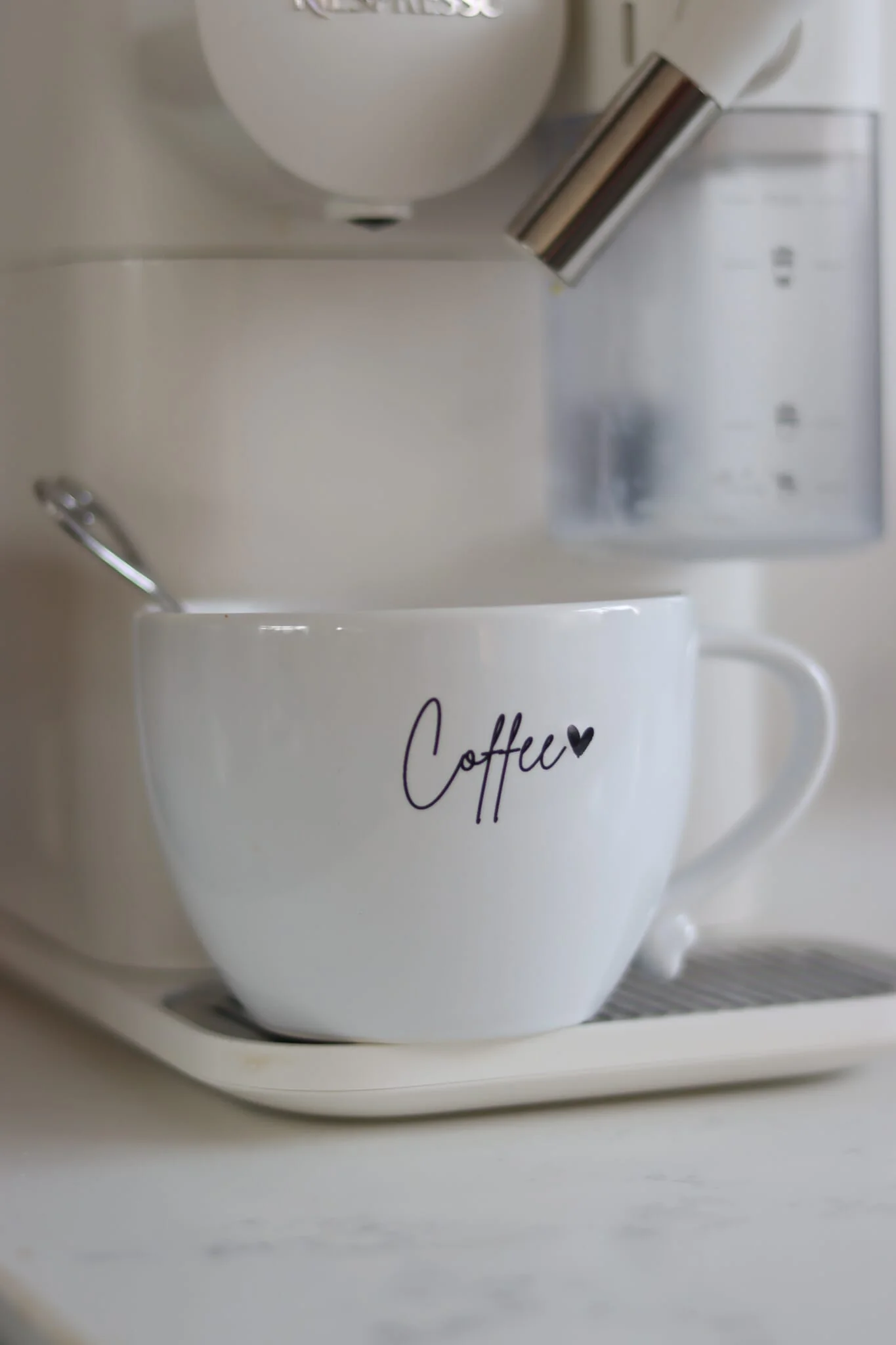 Heart Handled Ceramic Mug - Coffee