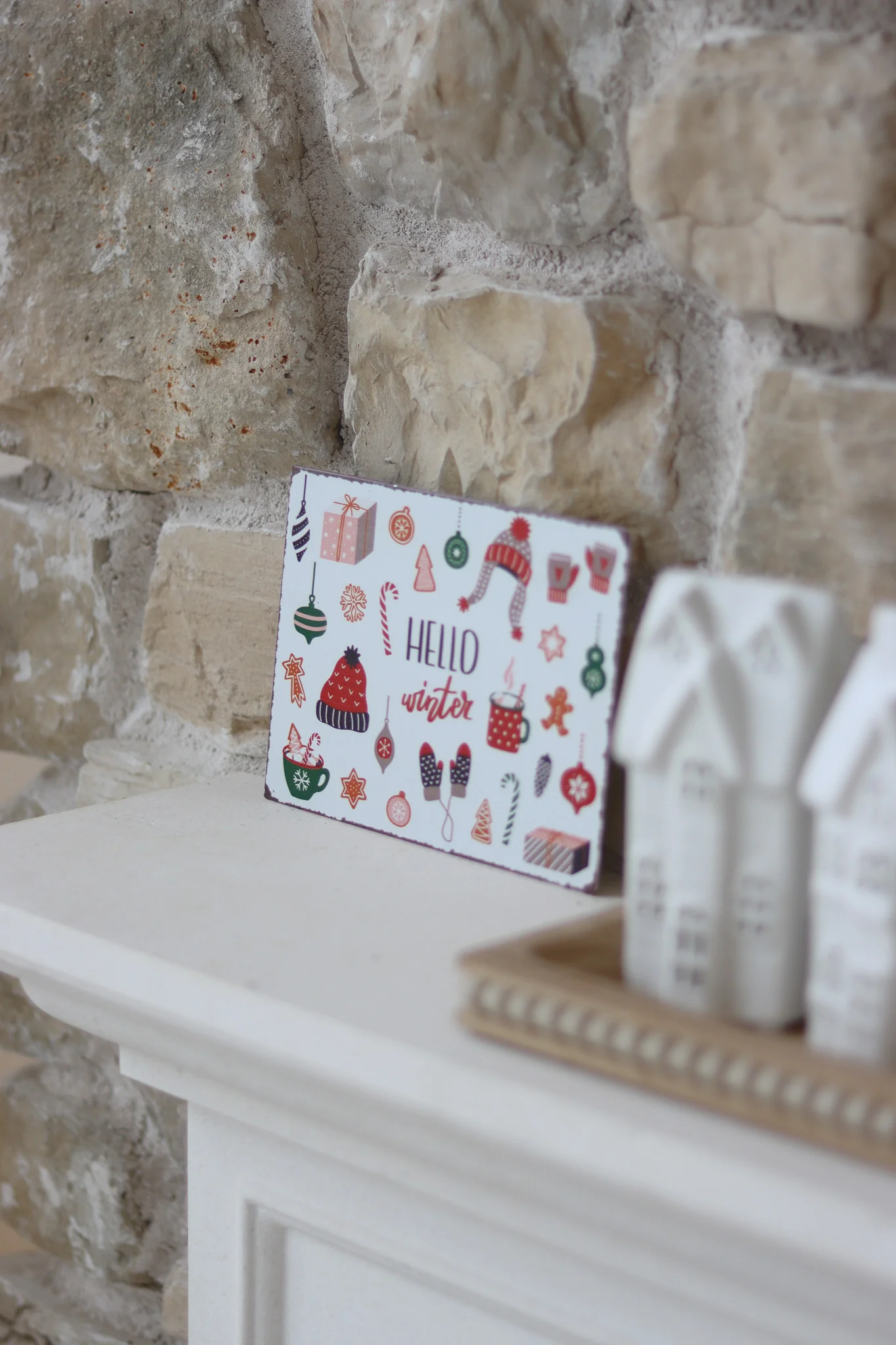 Hello Winter Metal Sign - Image 2