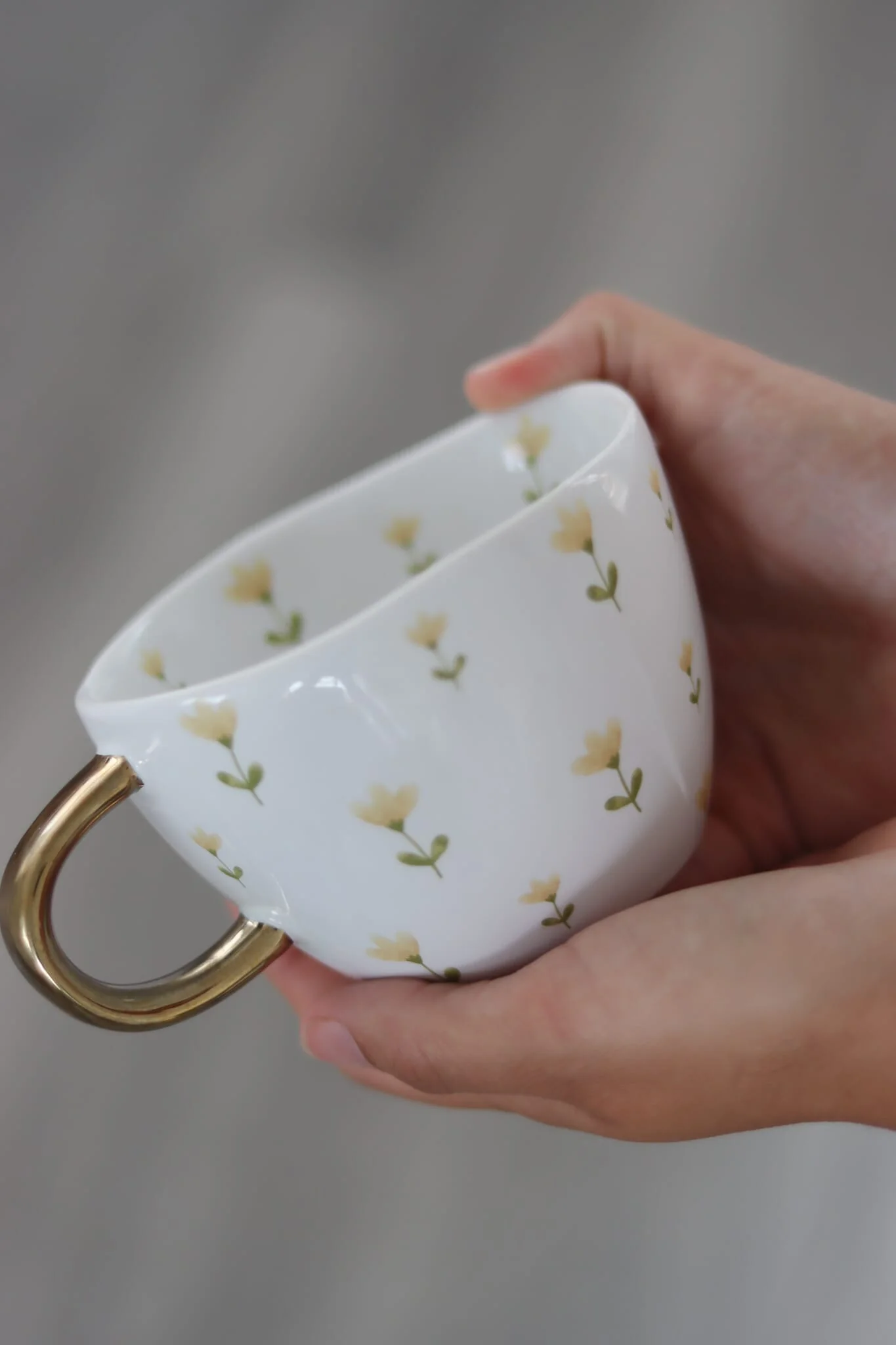 Ceramic Flower Mug- Early Autumn - Image 3