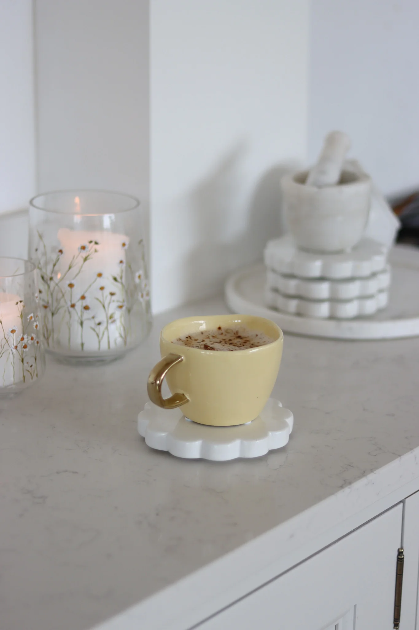 Irregular Stoneware Mug - Butter Yellow - Image 2