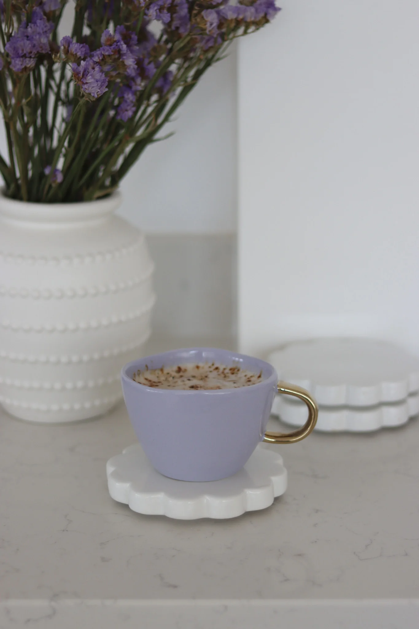 Irregular Ceramic Mug - Lilac - Image 2
