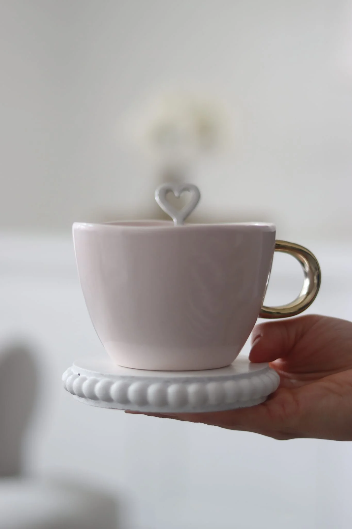 Irregular Ceramic Mug - Pink
